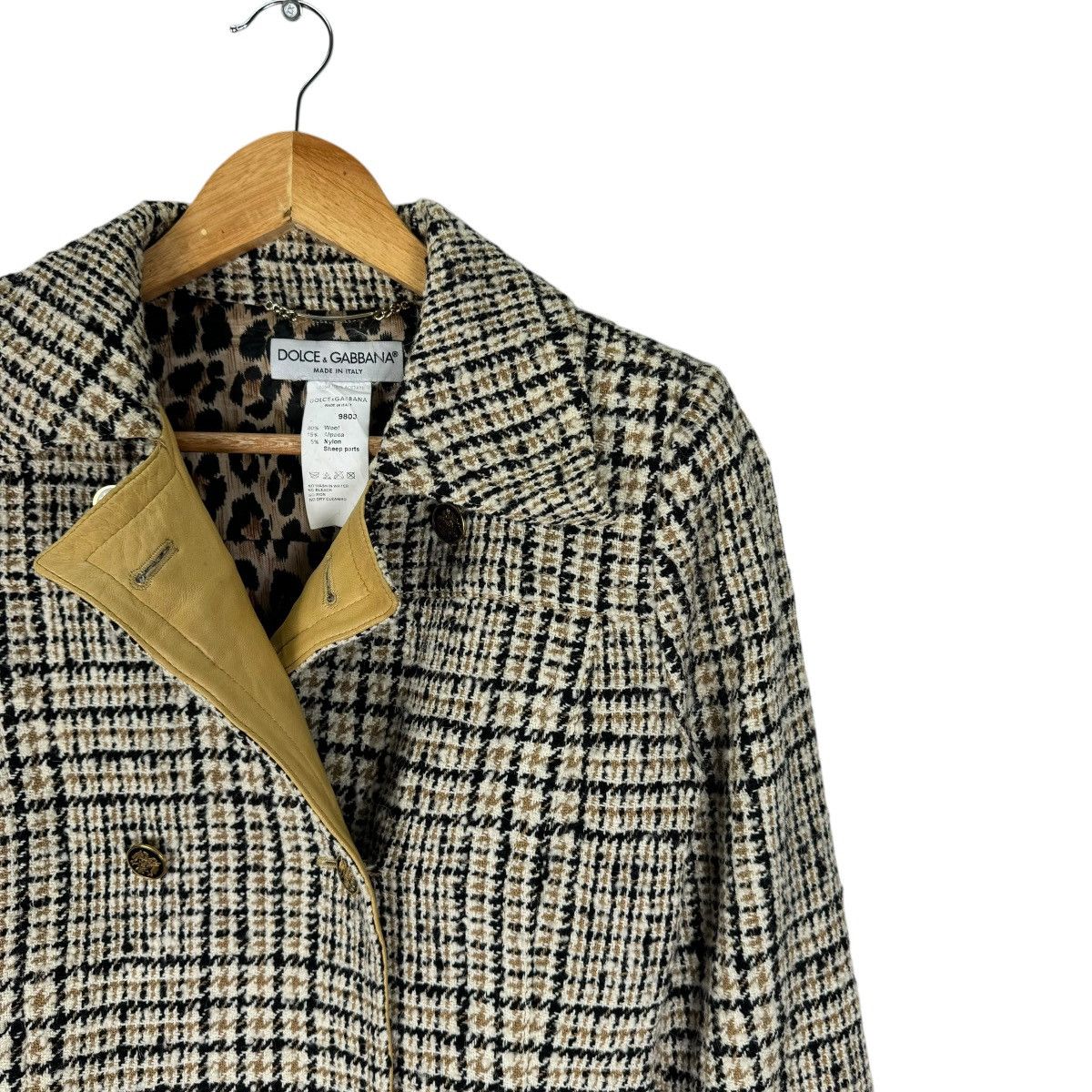 Dolce & Gabbana ☀️D&G SHEEP LEATHER PARTS TRENCH COAT JACKET Size S / US 4 / IT 40 - 4 Thumbnail