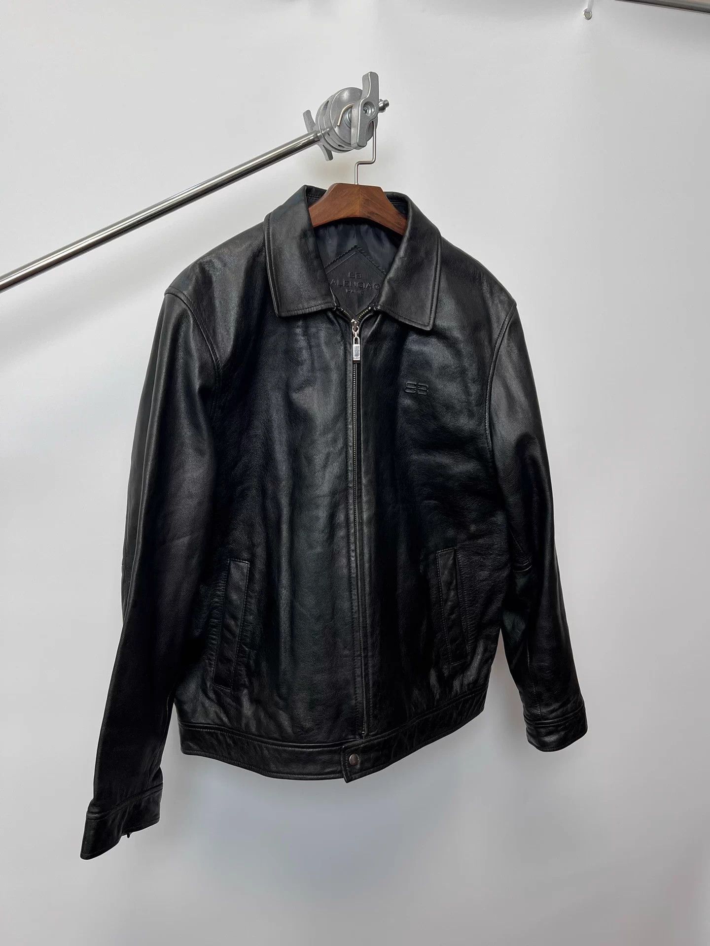 Balenciaga Balenciaga Vintage Lambskin Biker Jacket Orange S5 Size XXL / US 16-18 / IT 52-54 - 2 Thumbnail