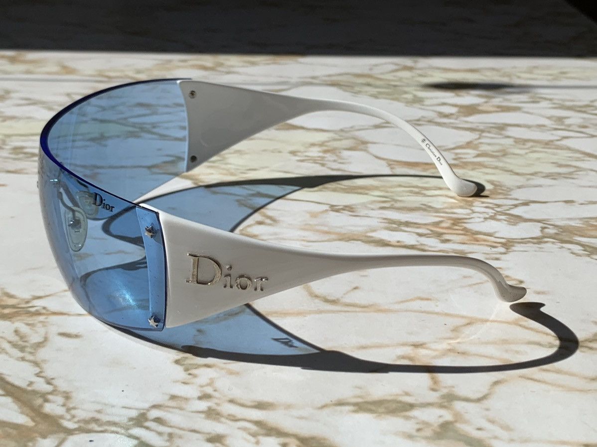 Dior RARE DIOR SKI 6 BLUE/WHITE SUNGLASSES Size ONE SIZE - 4 Thumbnail