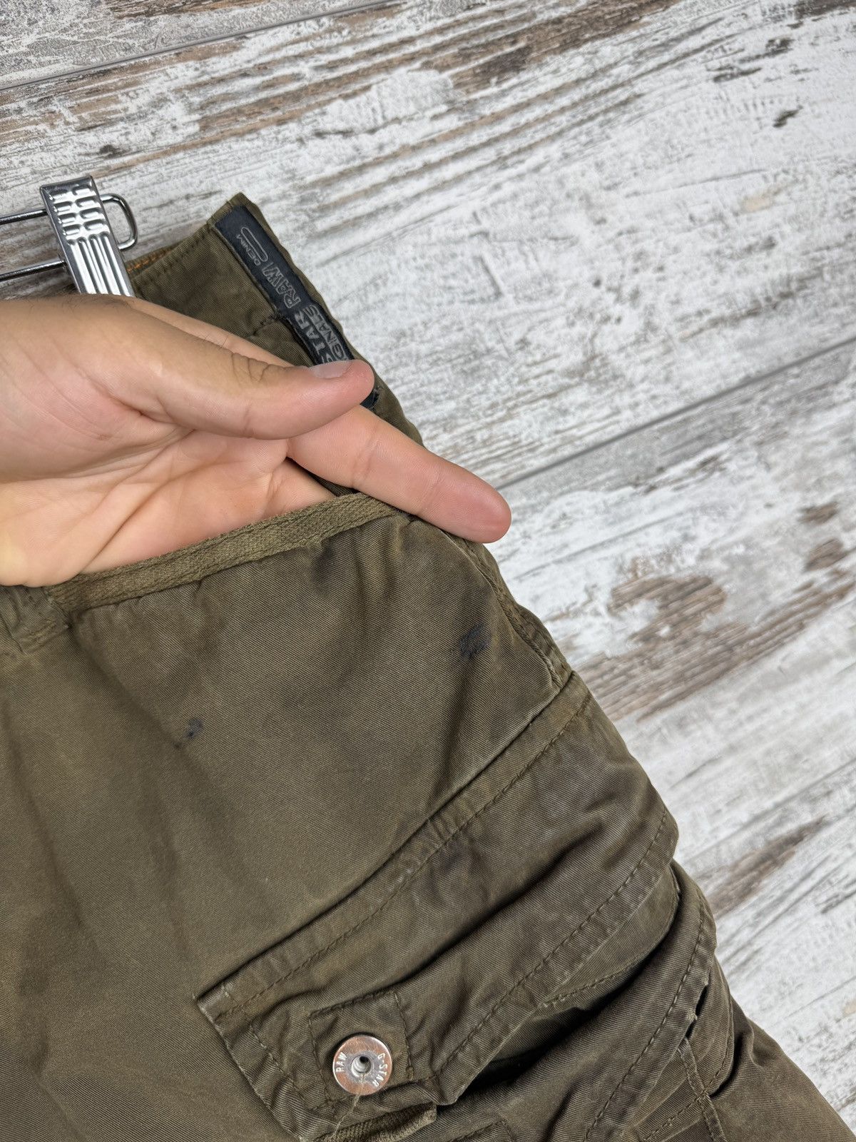 G-Star Mens Vintage G Star Raw RACKAM STRAIGHT CUFFED cargo pants Size US 32 / EU 48 - 6 Thumbnail
