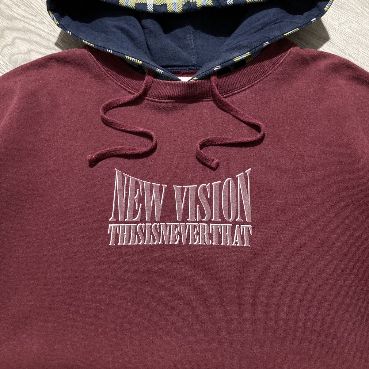 thisisneverthat 2000s ThisIsNeverThat Printed Bold Check Hooded Sweatshirt Size US XL / EU 56 / 4 - 4 Thumbnail