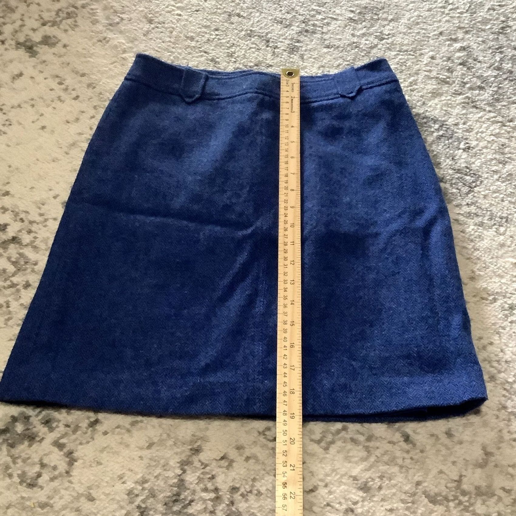 Talbots Talbots Skirt Womens Size 2 Pencil Straight Wool Blue Zip Career Classic Dry Clean Only Regular Short Lined Womens Size 26" / US 2 / IT 38 - 3 Thumbnail