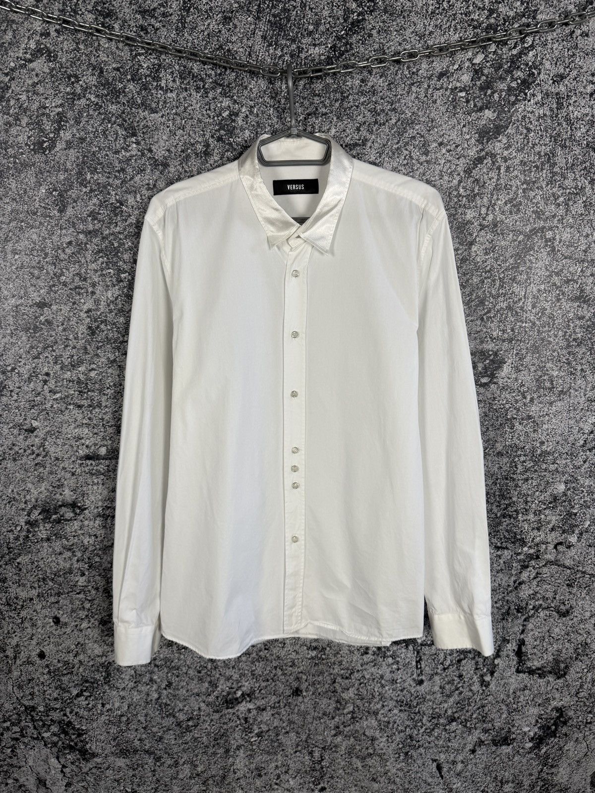 Versus Versace Versus Versace Long Sleeve Shirt Button Up Italy Size 54 Size US M / EU 48-50 / 2 - 1 Thumbnail