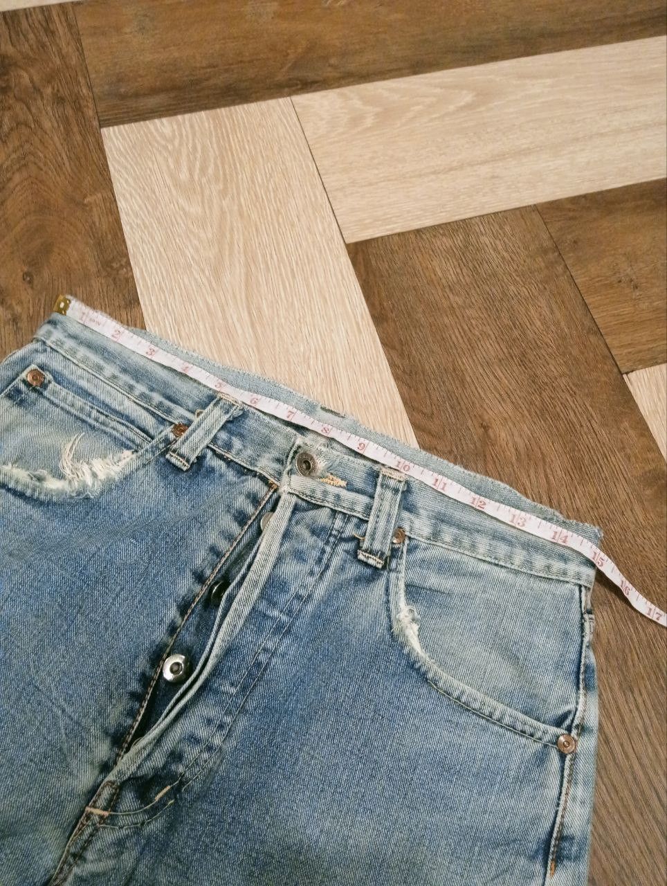 Sugar Cane VINTAGE SUGAR CANE SELVEDGE DISTRESSED JEANS Size US 30 / EU 46 - 17 Thumbnail