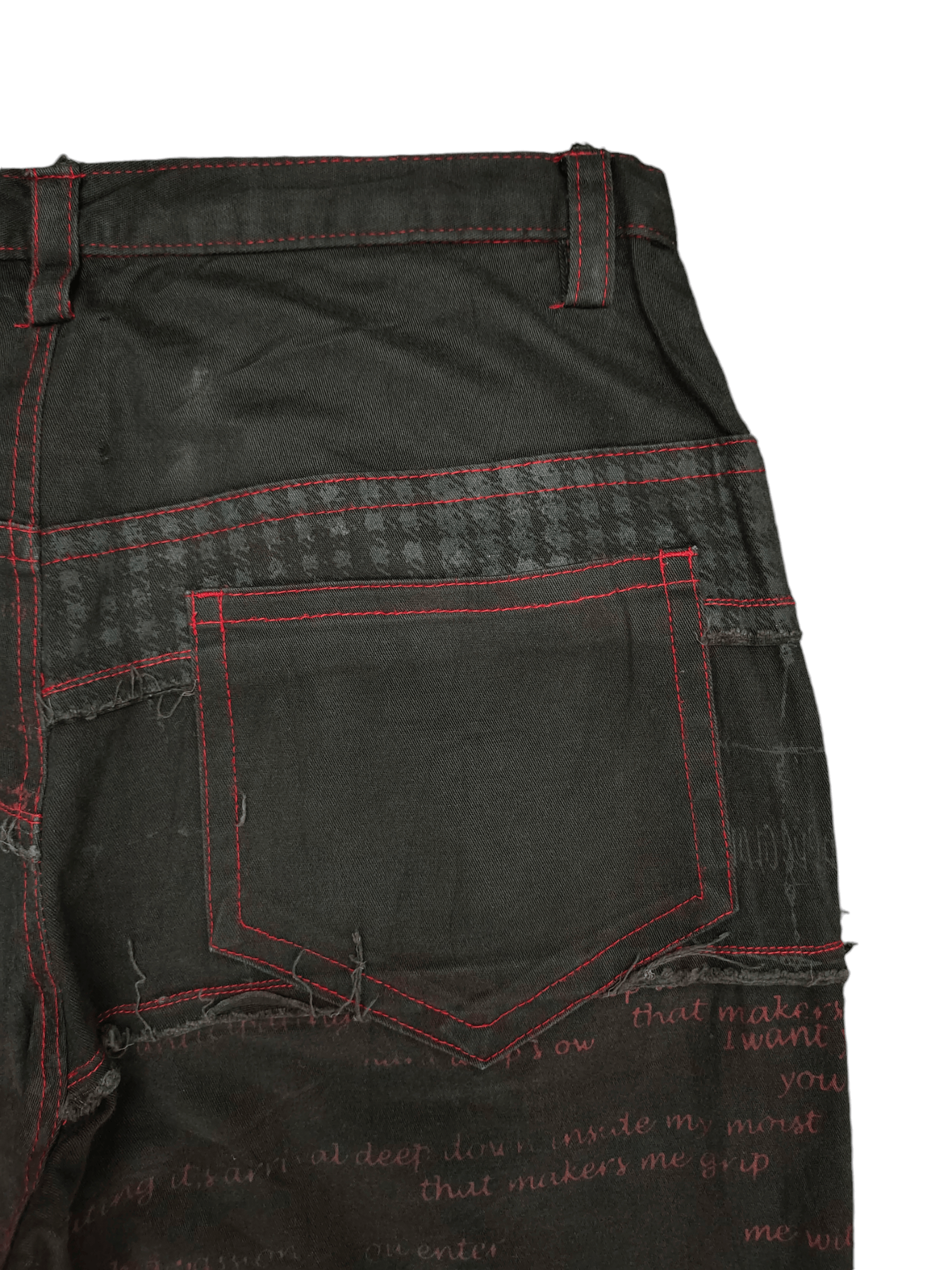 Seditionaries Vintage Y2k H.Anarchy Punk Poem Parches Zipper Hagi Pants Size US 28 / EU 44 - 13 Thumbnail