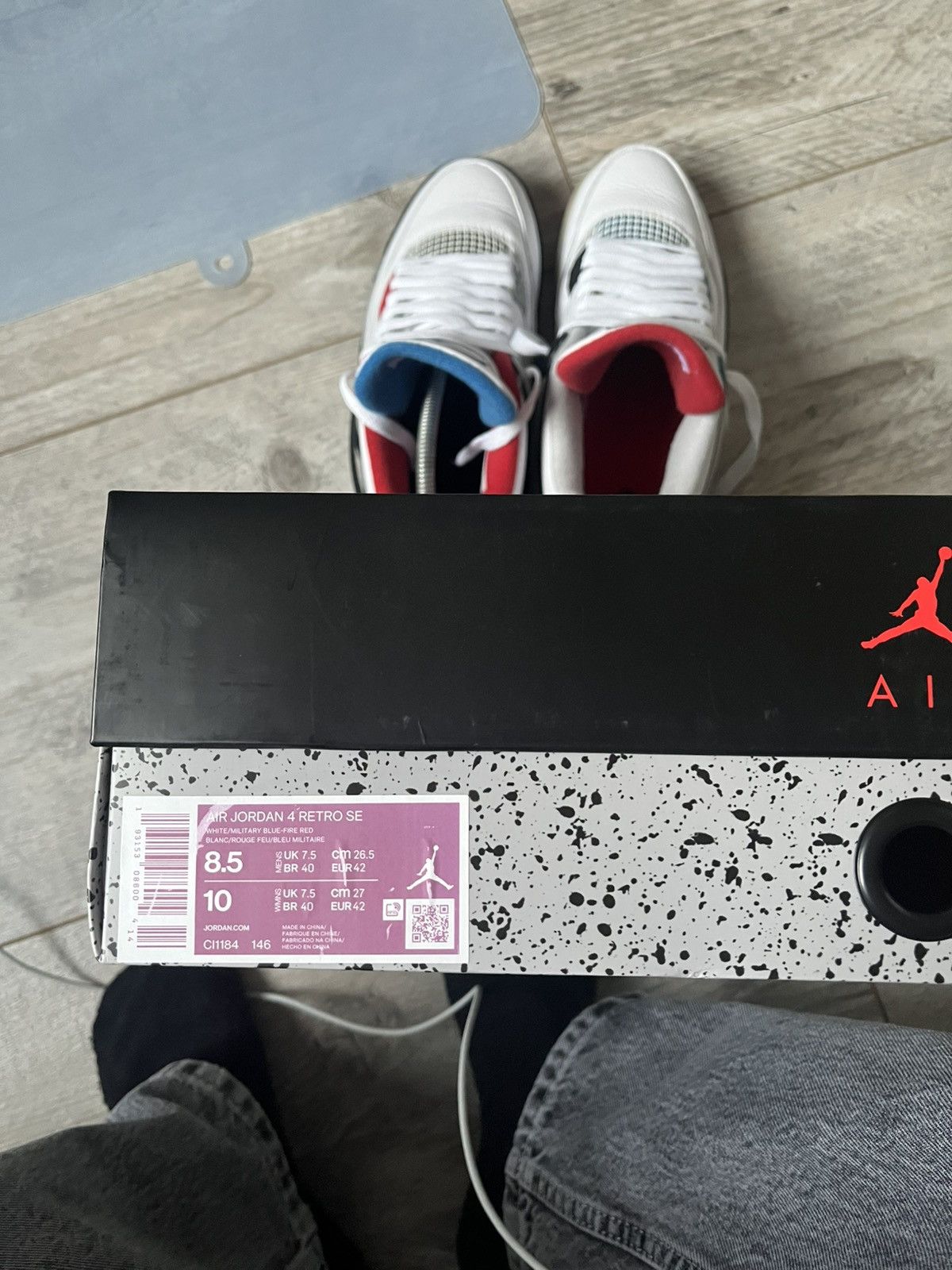 Jordan Brand × Nike Jordan 4 What The Size US 8.5 / EU 41-42 - 8 Thumbnail