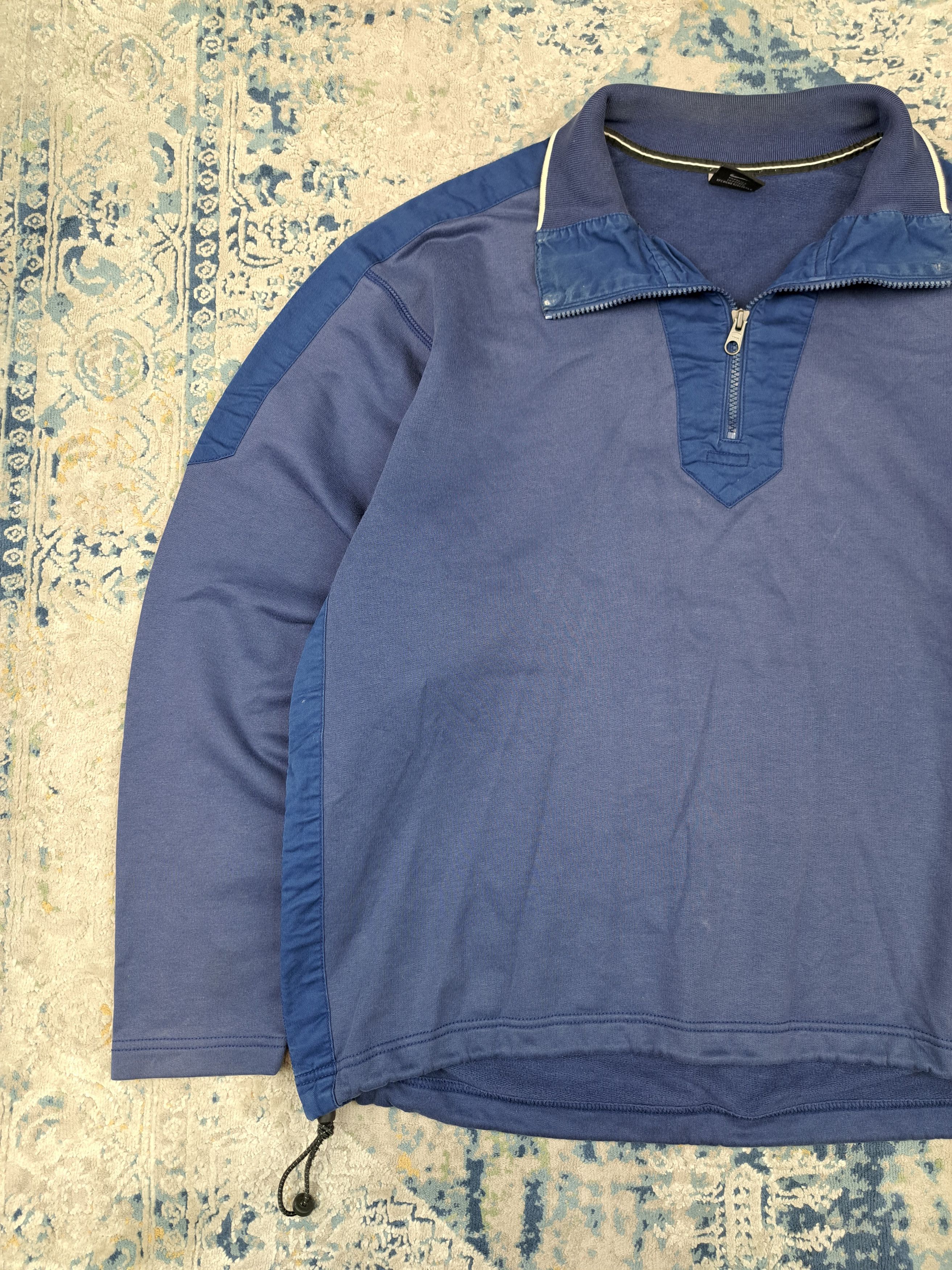 Nike Vintage 00s Nike Embroidered Swoosh Half Zip Washed y2k Size US M / EU 48-50 / 2 - 7 Thumbnail