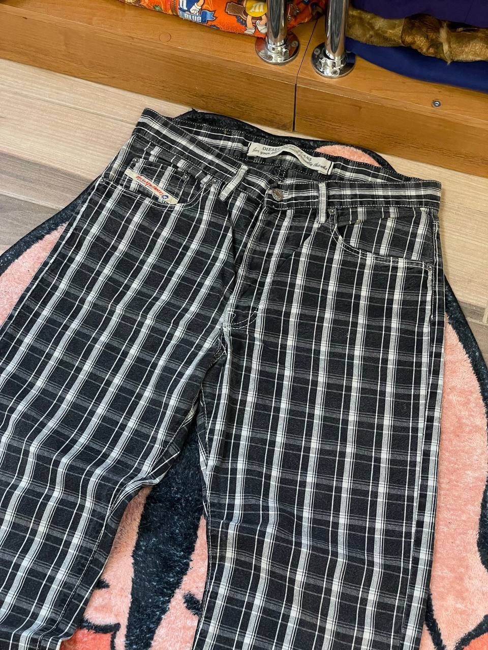 Diesel × Vintage Diesel Industry Vintage Check Denim Pants Size US 32 / EU 48 - 2 Thumbnail