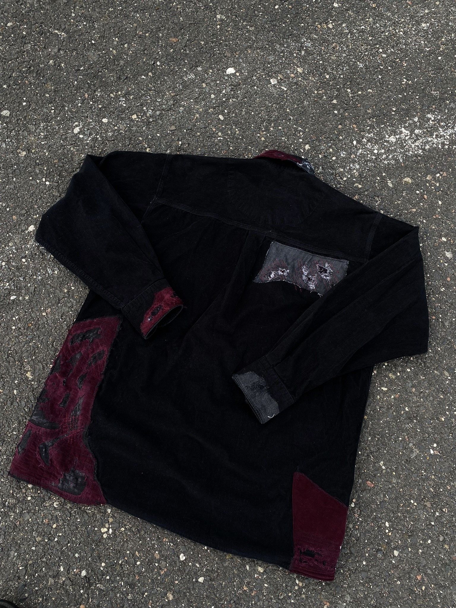 Other Vintage Repaired Patchwork Kapital Inspired Black corduroy Size US L / EU 52-54 / 3 - 18 Thumbnail