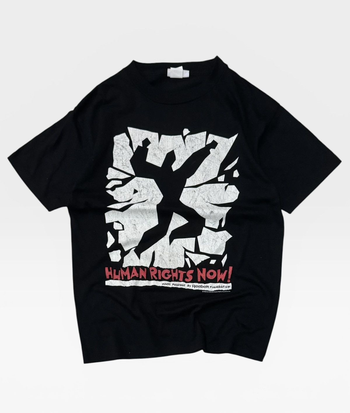 Reebok Vintage Reebok Human Rights Tour 1988 T-Shirt Size US L / EU 52-54 / 3 - 1 Thumbnail
