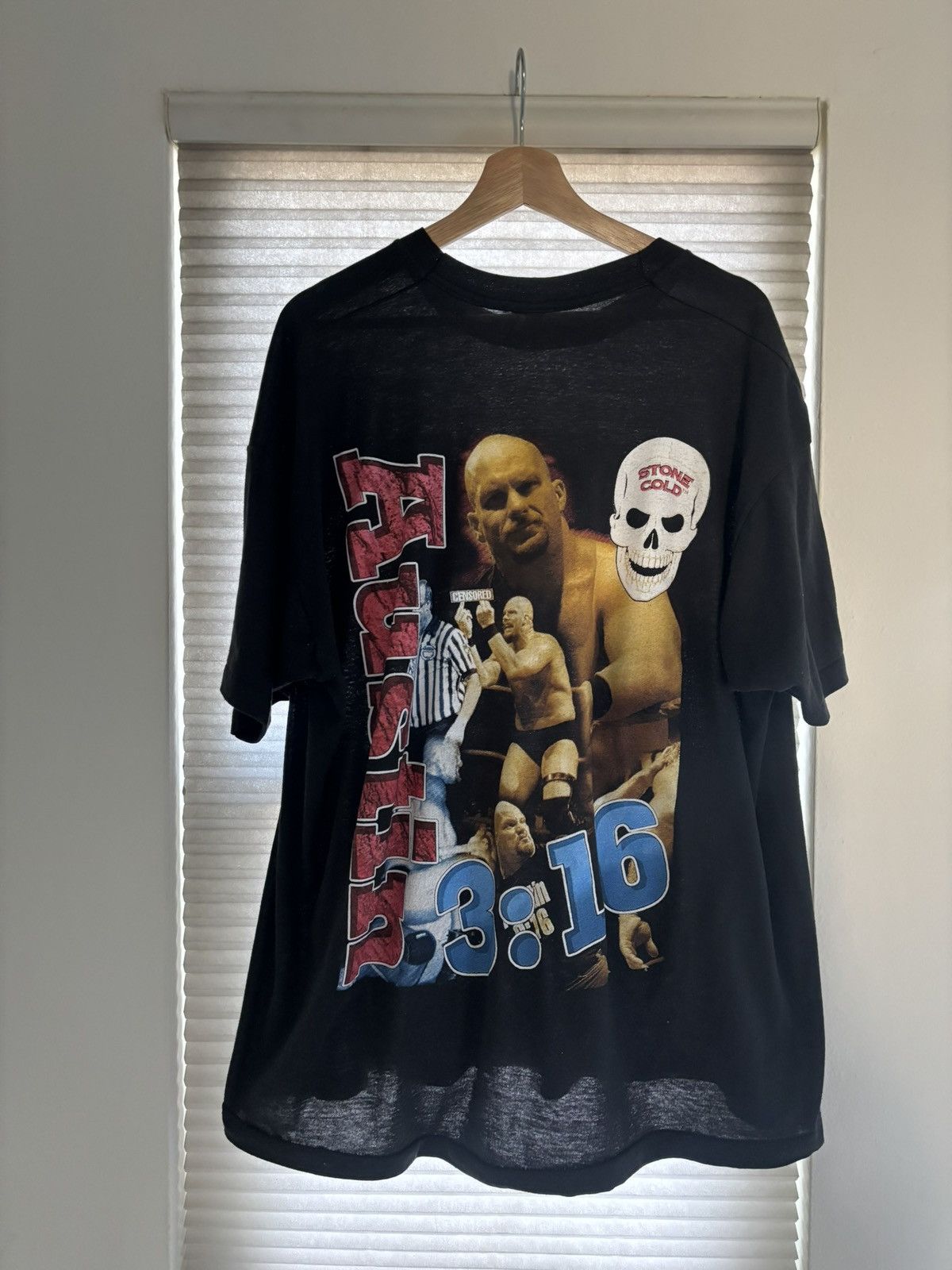 Vintage Vintage Stone Cold Steve Austin Rap Tee Size US XL / EU 56 / 4 - 2 Thumbnail