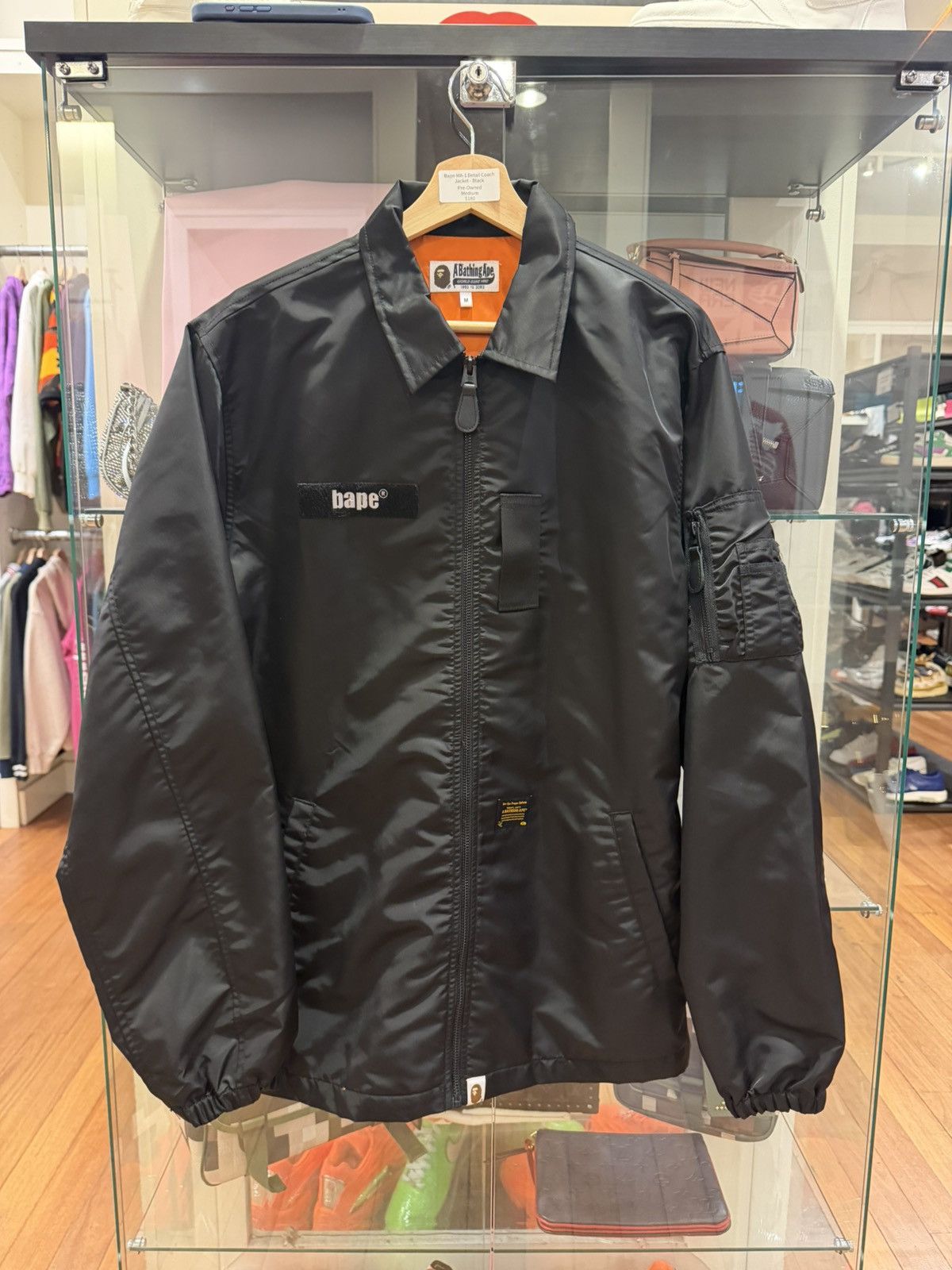 Bape Bape MA-1 Detail Coach Jacket Size US M / EU 48-50 / 2 - 1 Thumbnail