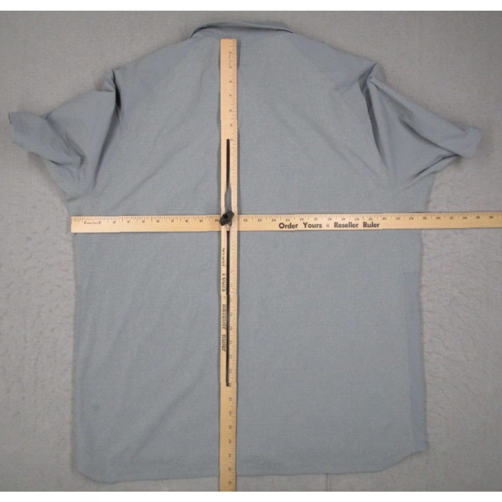 Lululemon Lululemon Shirt Mens Extra Large Gray Commission Snap Front Short Sleeve Active Size US XL / EU 56 / 4 - 4 Thumbnail