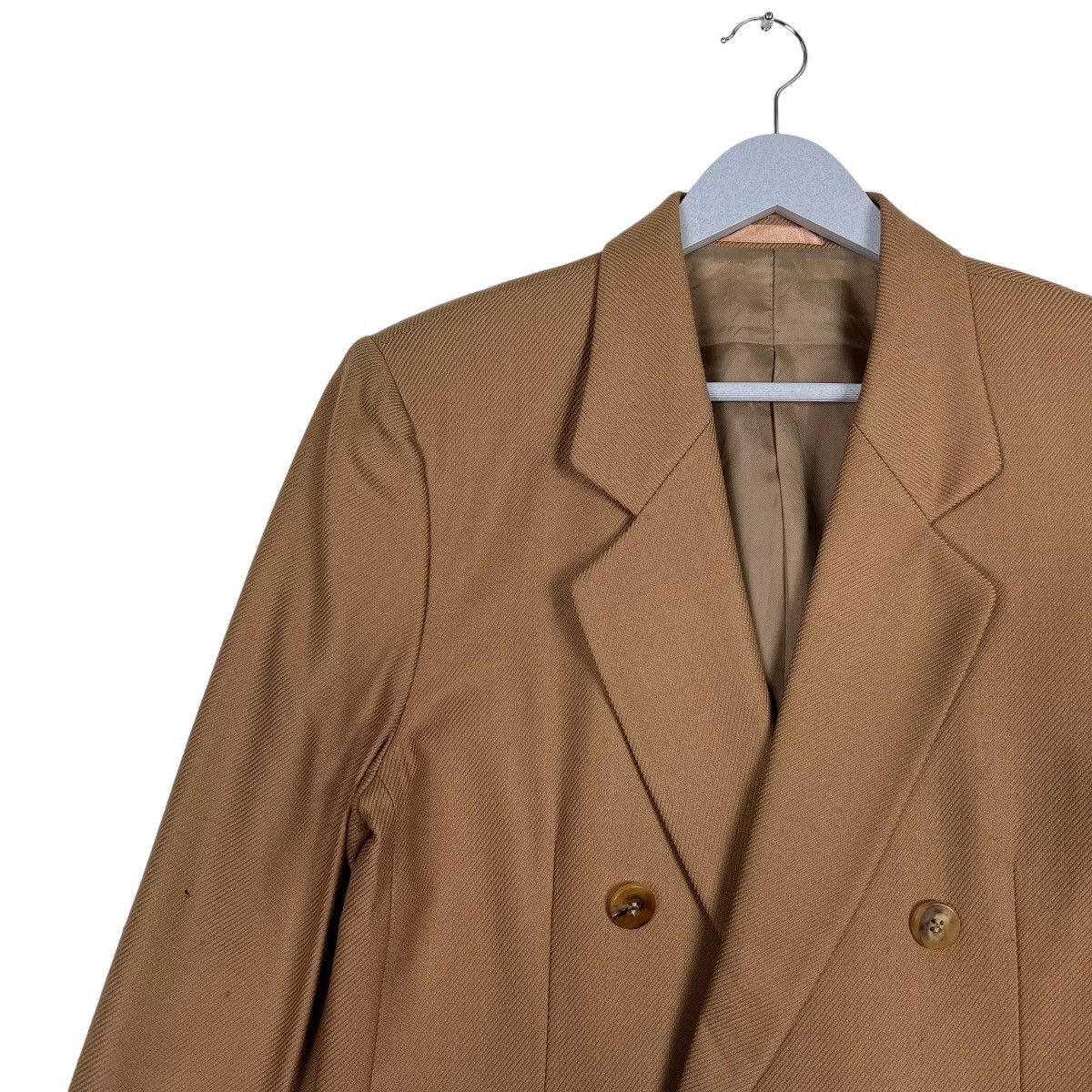 Burberry 🔥 RICH BROWN BURBERRY DOUBLE BREAST BLAZER JACKET Size US S / EU 44-46 / 1 - 7 Thumbnail