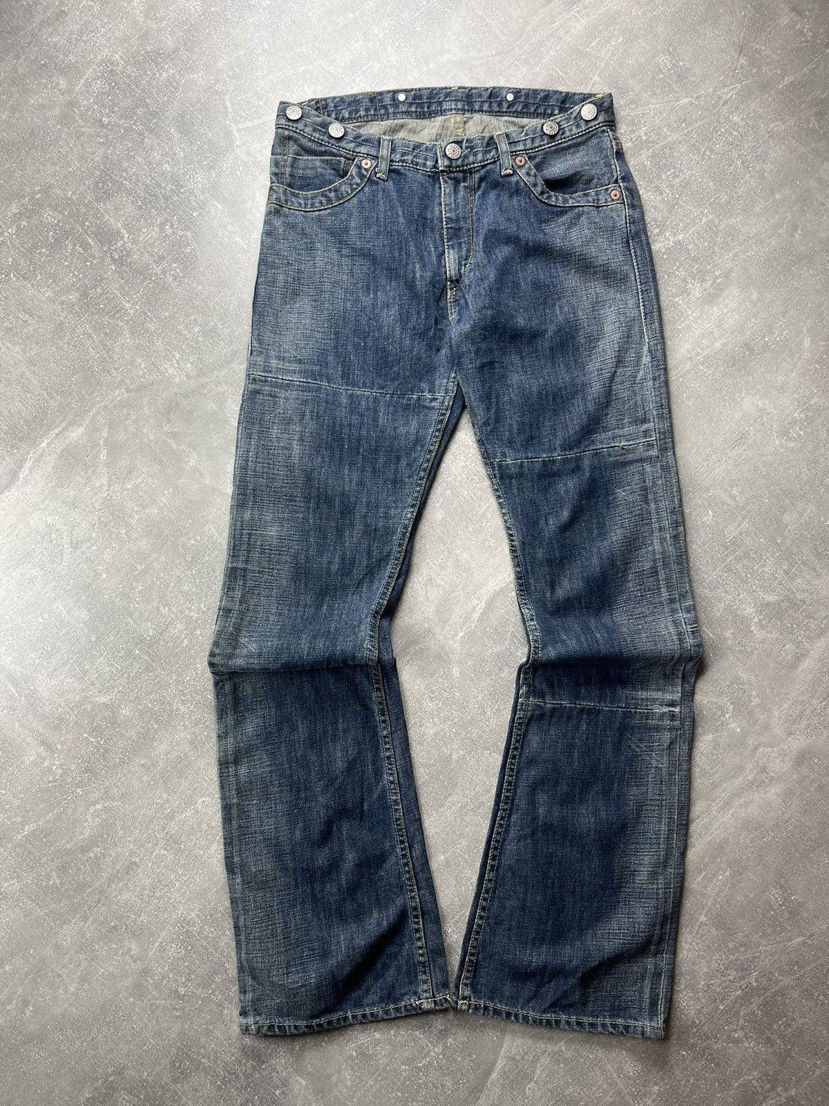 Levi's Levi’s Y2K Flared 5-Pocket Denim Flared Jeans Blue 2000s Size US 32 / EU 48 - 7 Thumbnail