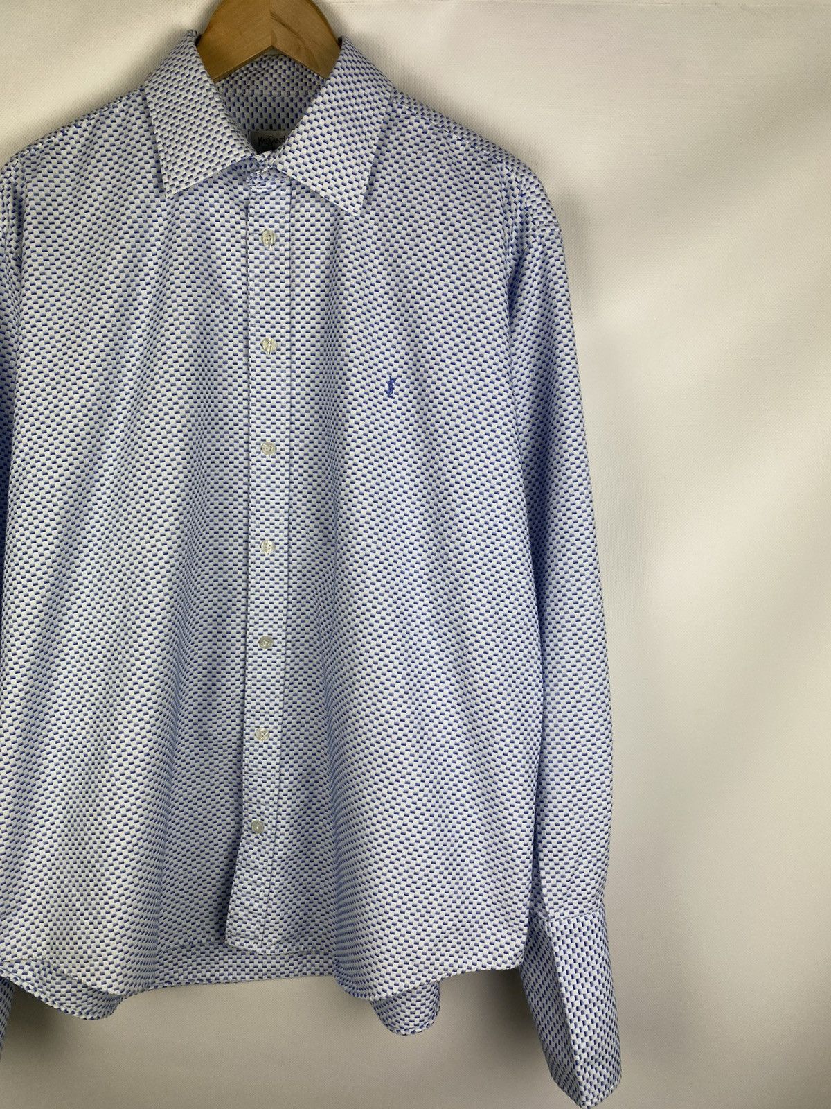 Yves Saint Laurent VtG YSL Yves Saint Laurent Long Sleeve Heavy Button Up Shirt Size US XL / EU 56 / 4 - 3 Thumbnail