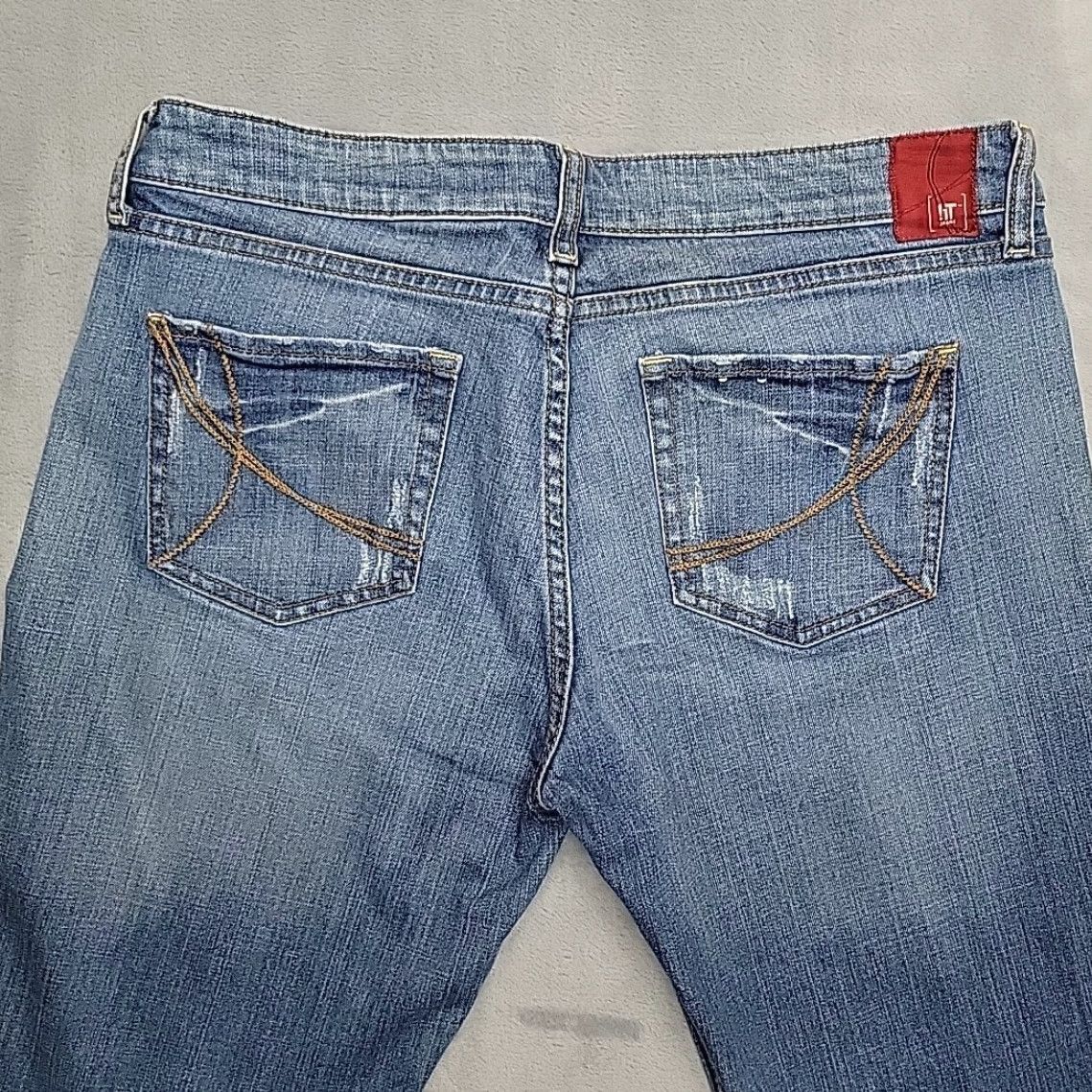 Vintage VINTAGE IT Jeans Womens Jeans 30 Blue Bootcut Y2K Low Rise Stretch Denim Grunge Women 30 Blue Bootcut Jeans 90s USA Y2K Denim Vintage Size 30" / US 8 / IT 44 - 7 Thumbnail