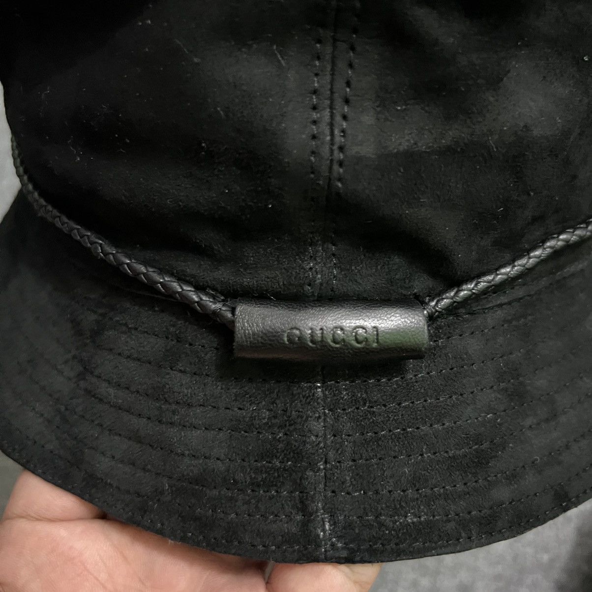 Gucci Bucket hat Gucci Leather suede Size ONE SIZE - 4 Thumbnail