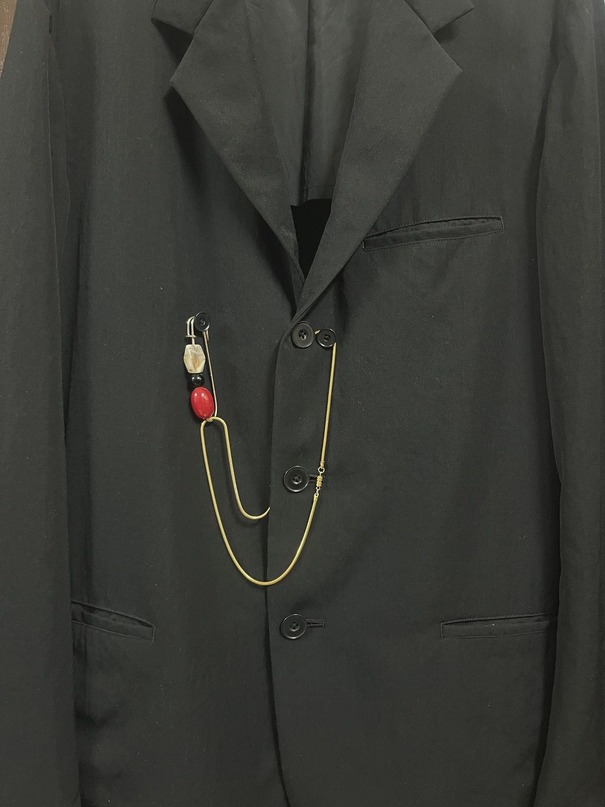 Designer × Japanese Brand × Yohji Yamamoto Yohjiyamamoto blazer Size 38L - 2 Thumbnail