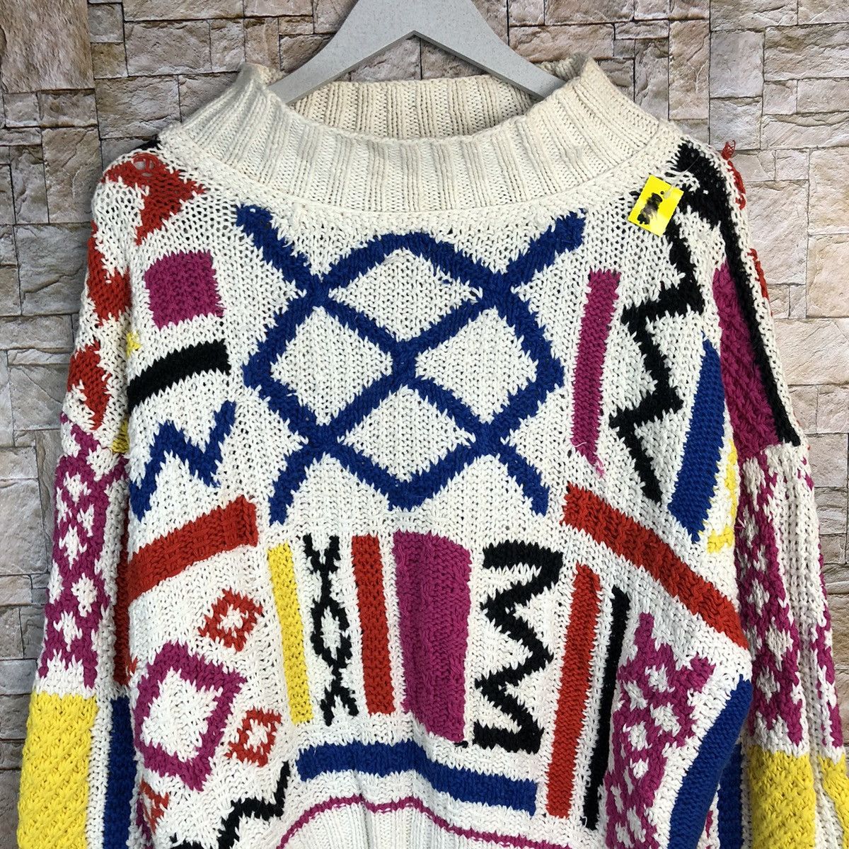 Handmade Jeniffer Reed Multicolor handmade Knitwear like coogi #A261 Size US M / EU 48-50 / 2 - 5 Thumbnail
