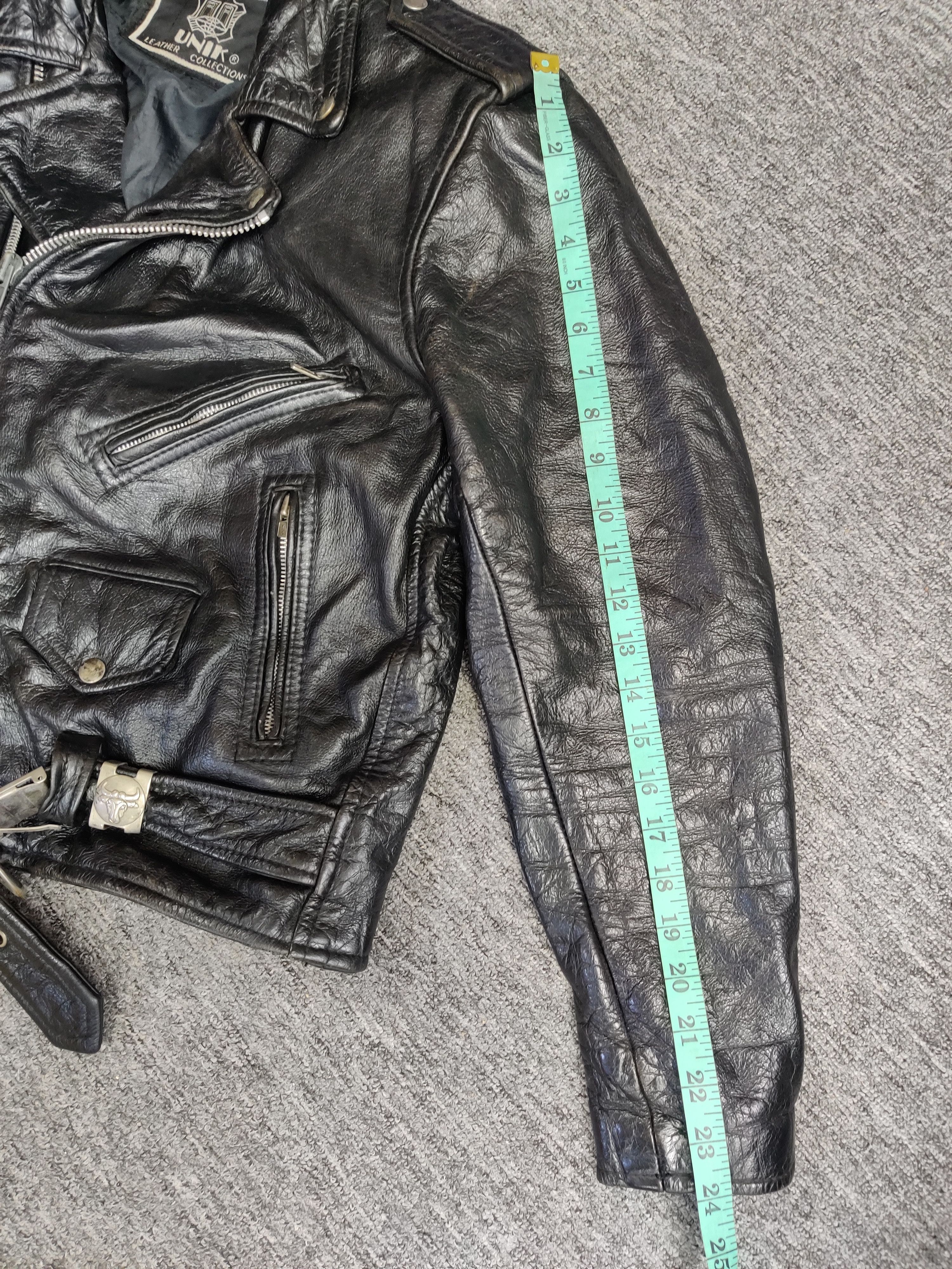 Vintage Vintage Unik Leather Motorcycle Jacket Like Perfecto Size US M / EU 48-50 / 2 - 14 Thumbnail