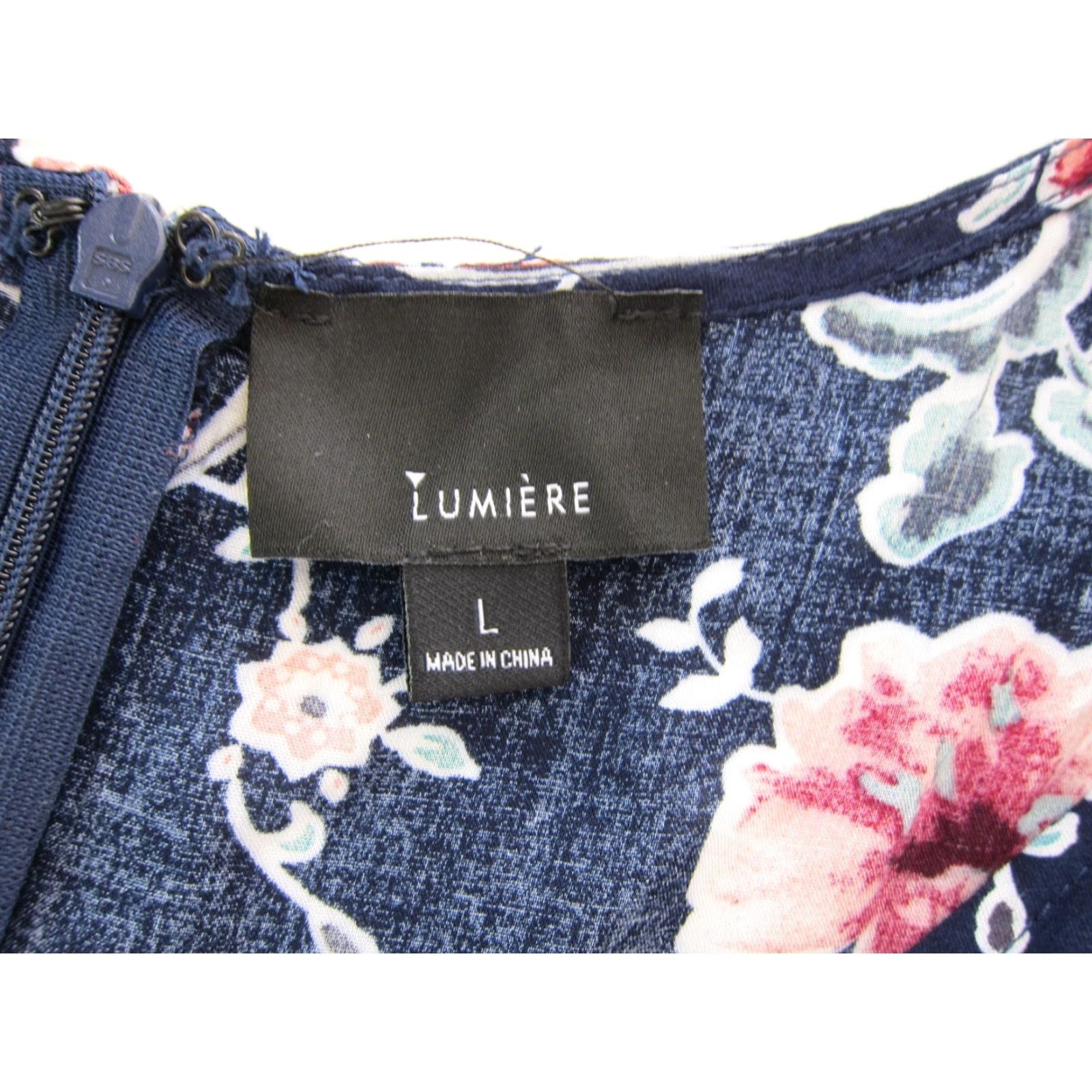 Vintage Lumiere Anthropologie Floral Long Maxi Tank Sun Dress Blue L 100% Rayon Women's Gown Size L / US 10 / IT 46 - 4 Thumbnail