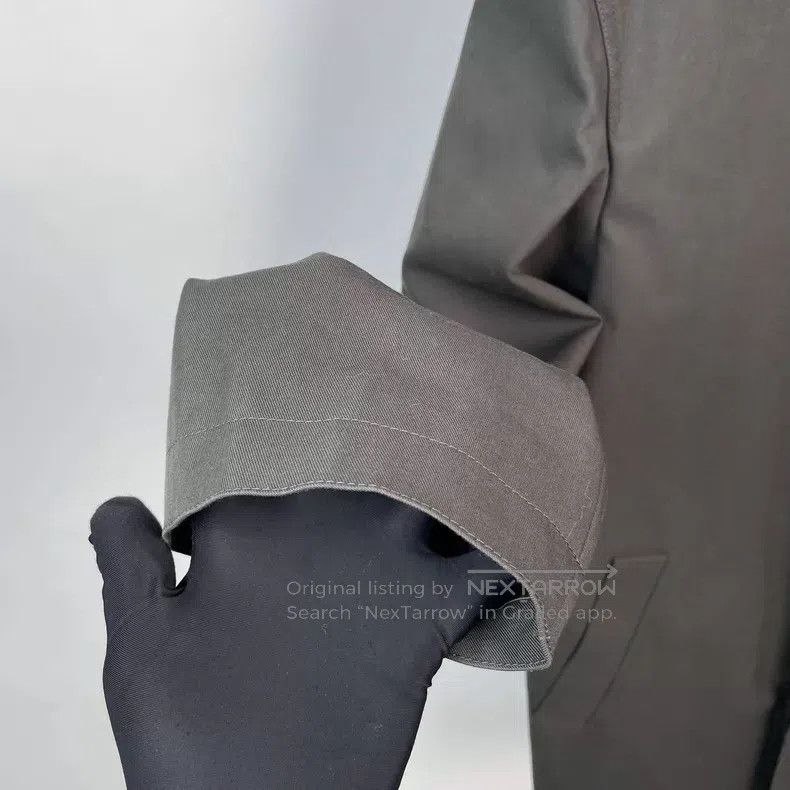 Hermes Hermes Men's Graphite Grey Long Trench Coat Size US M / EU 48-50 / 2 - 6 Thumbnail