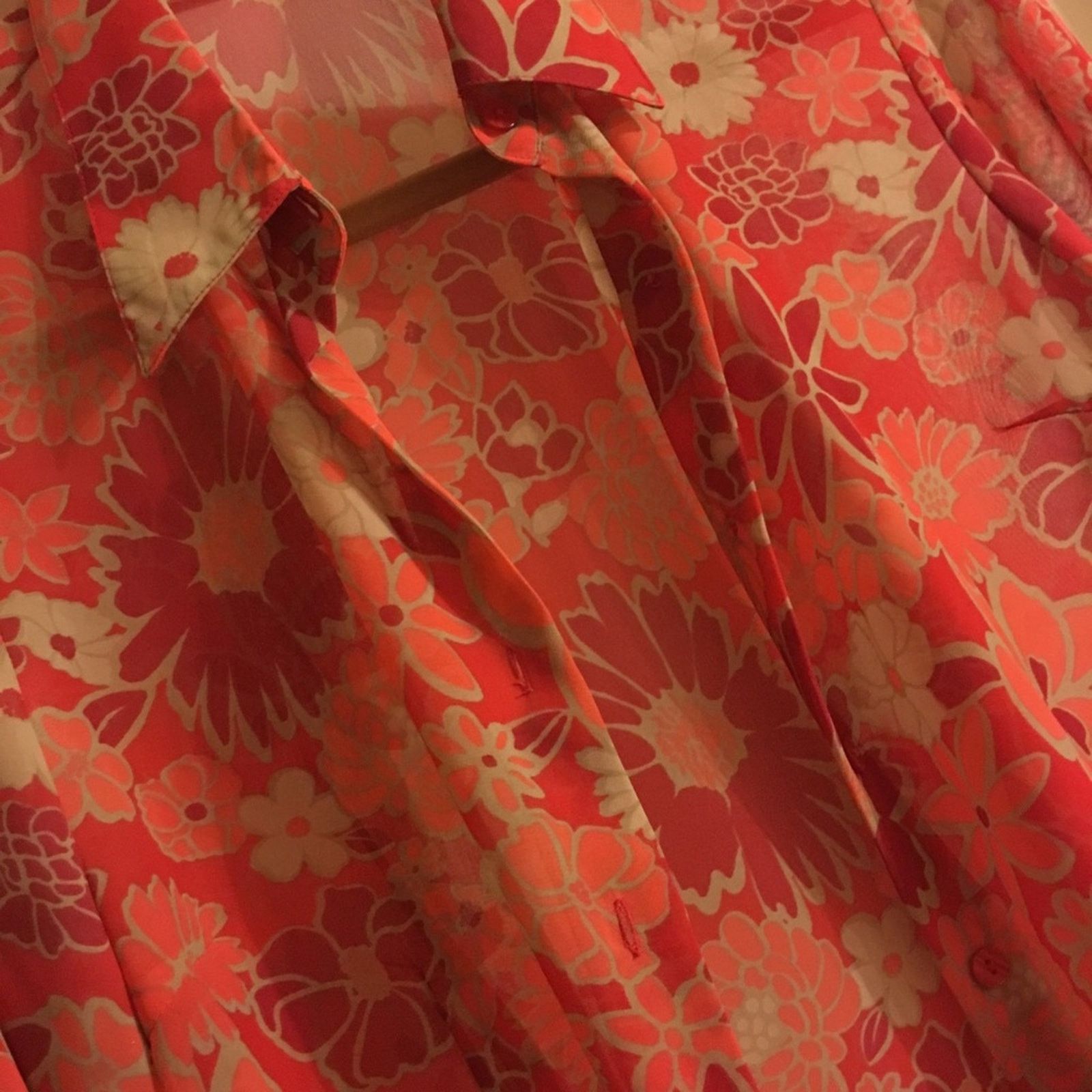 Other Apostrophe deep tone floral print blouse 8 Size M / US 6-8 / IT 42-44 - 3 Thumbnail