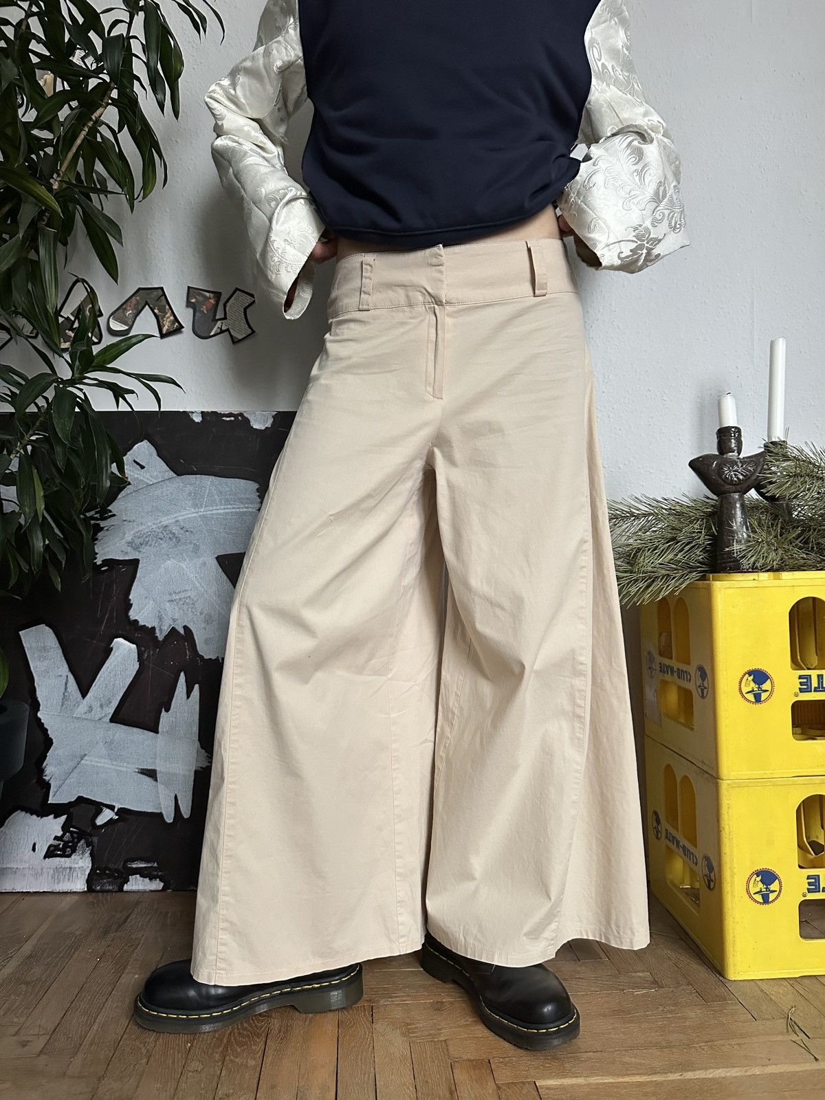 20471120 × Seditionaries Vintage Extra Flared Pants Parahcute Y2K Size 30" / US 8 / IT 44 - 4 Thumbnail
