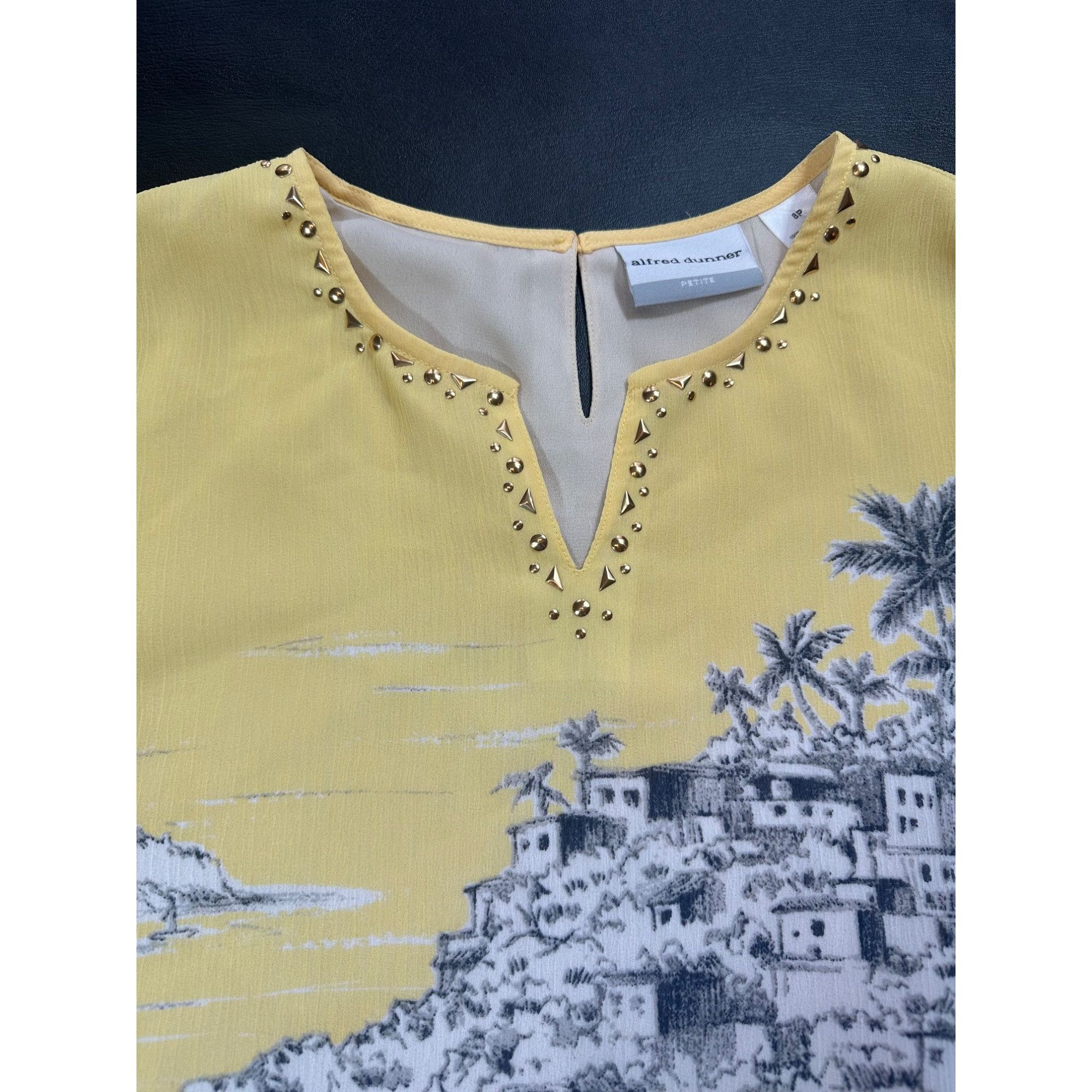 Other Alfred Dunner Seas The Day Scenic Yellow Size 8P Size S / US 4 / IT 40 - 5 Thumbnail