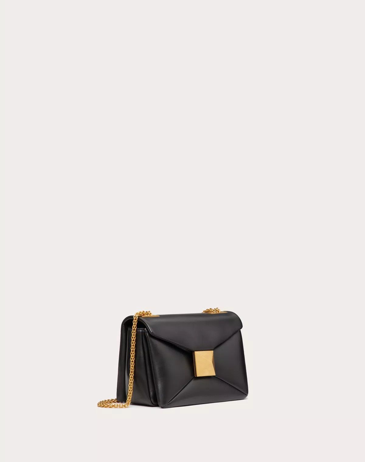 Valentino oc11z0725 Size:OS/One Stud Nappa Bag With Chain in Black Size ONE SIZE - 2 Thumbnail