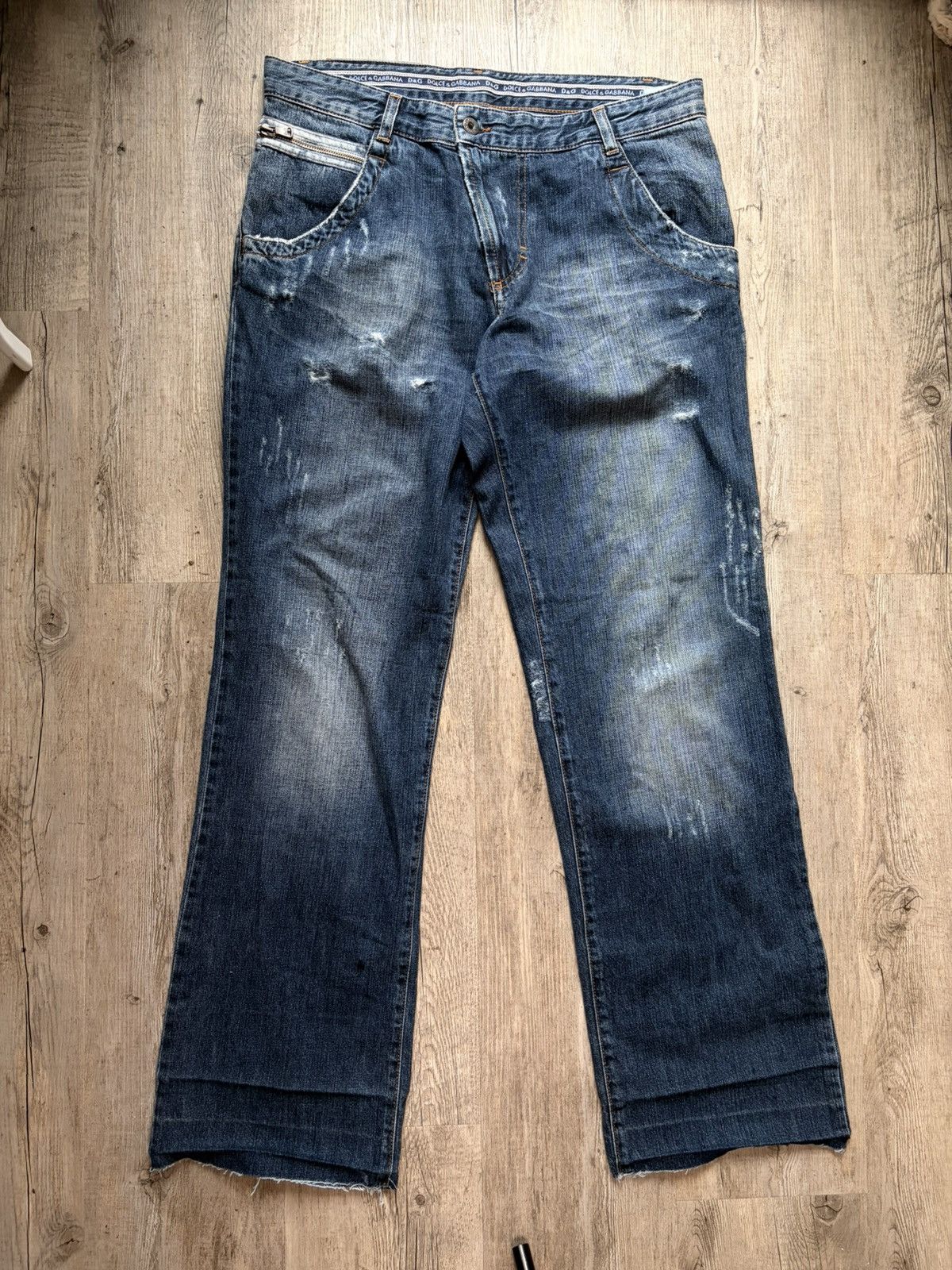 Dolce & Gabbana 2006 Dolce and Gabanna Whiskered Clawmark Jeans Size US 34 / EU 50 - 1 Thumbnail