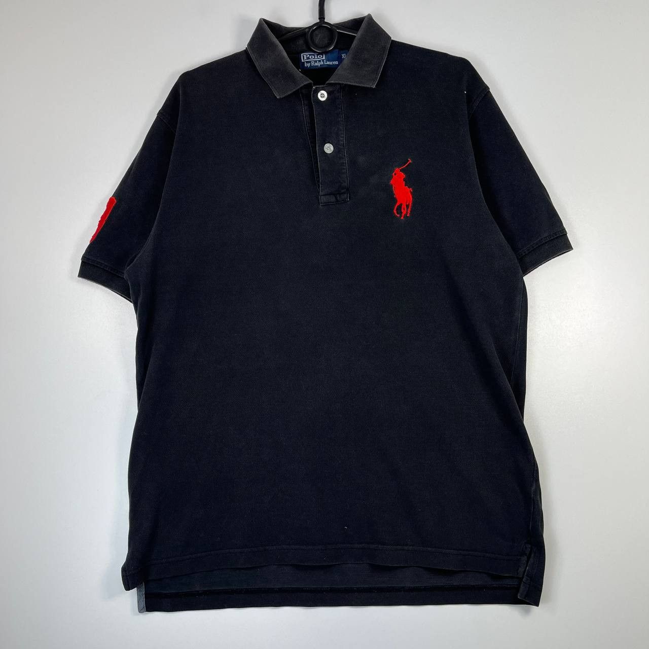 Polo Ralph Lauren Polo Ralph Lauren Black Polo Shirt Short Sleeve Big Pony XL Size US XL / EU 56 / 4 - 1 Thumbnail