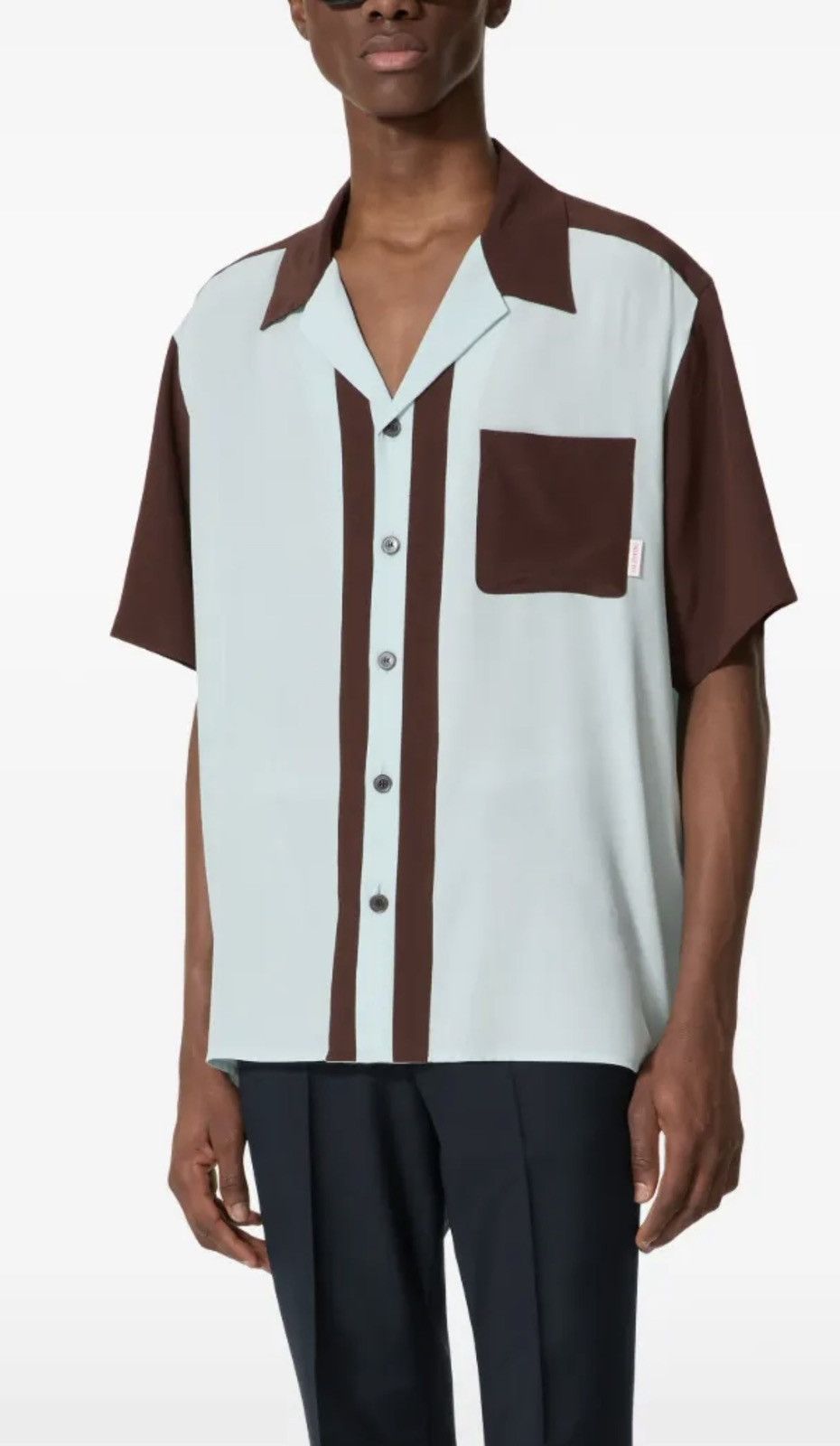 Valentino silk bowling shirt size46 Size US S / EU 44-46 / 1 - 1 Thumbnail