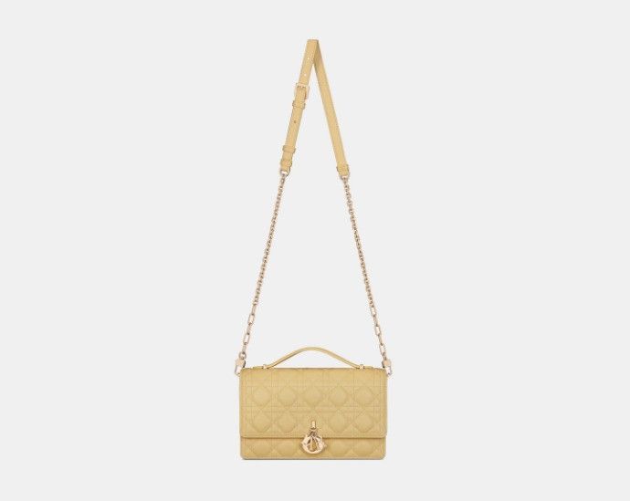 Dior o1w1db11124 Size: OS / Top Handle Bag in Pastel Yellow Size ONE SIZE - 4 Thumbnail
