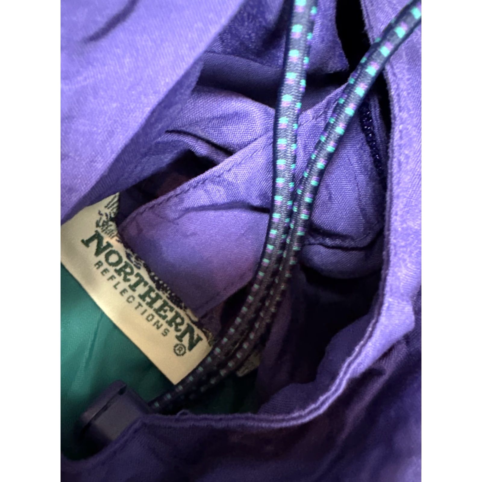 Northern Reflections Northern Reflections Jacket Mens XL Purple Aqua Windbreaker Hoodie Reflective Long 90 Size US XL / EU 56 / 4 - 2 Thumbnail