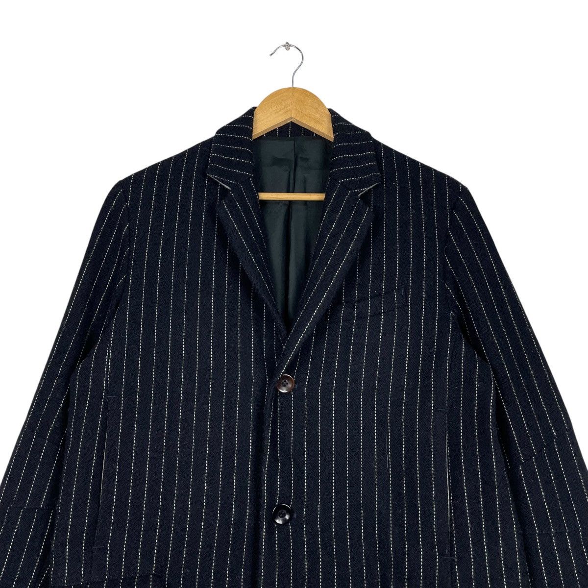 Japanese Brand × Wizzard 💥WIZZARD JAPAN SMART BLACK OVERCOAT Size US M / EU 48-50 / 2 - 2 Thumbnail