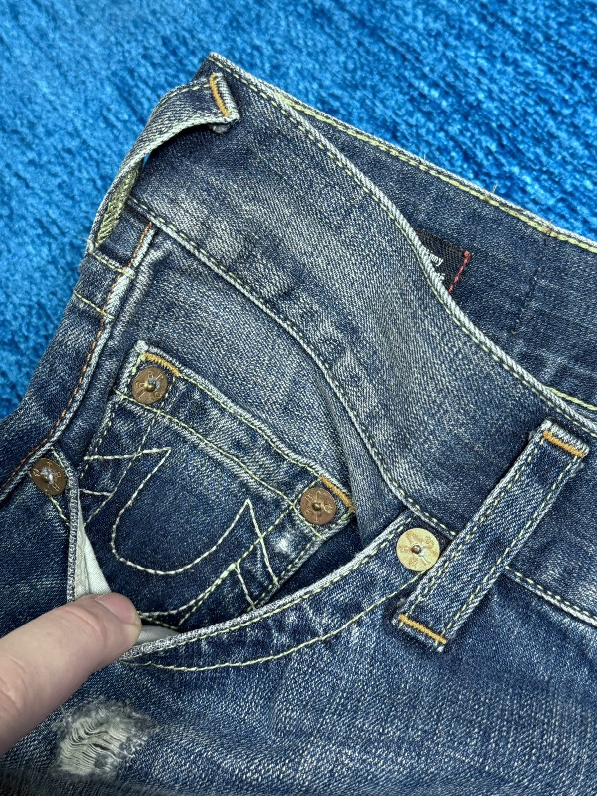 True Religion True Religion Jeans Japanese Big Logo Size 31 Size US 31 - 21 Thumbnail