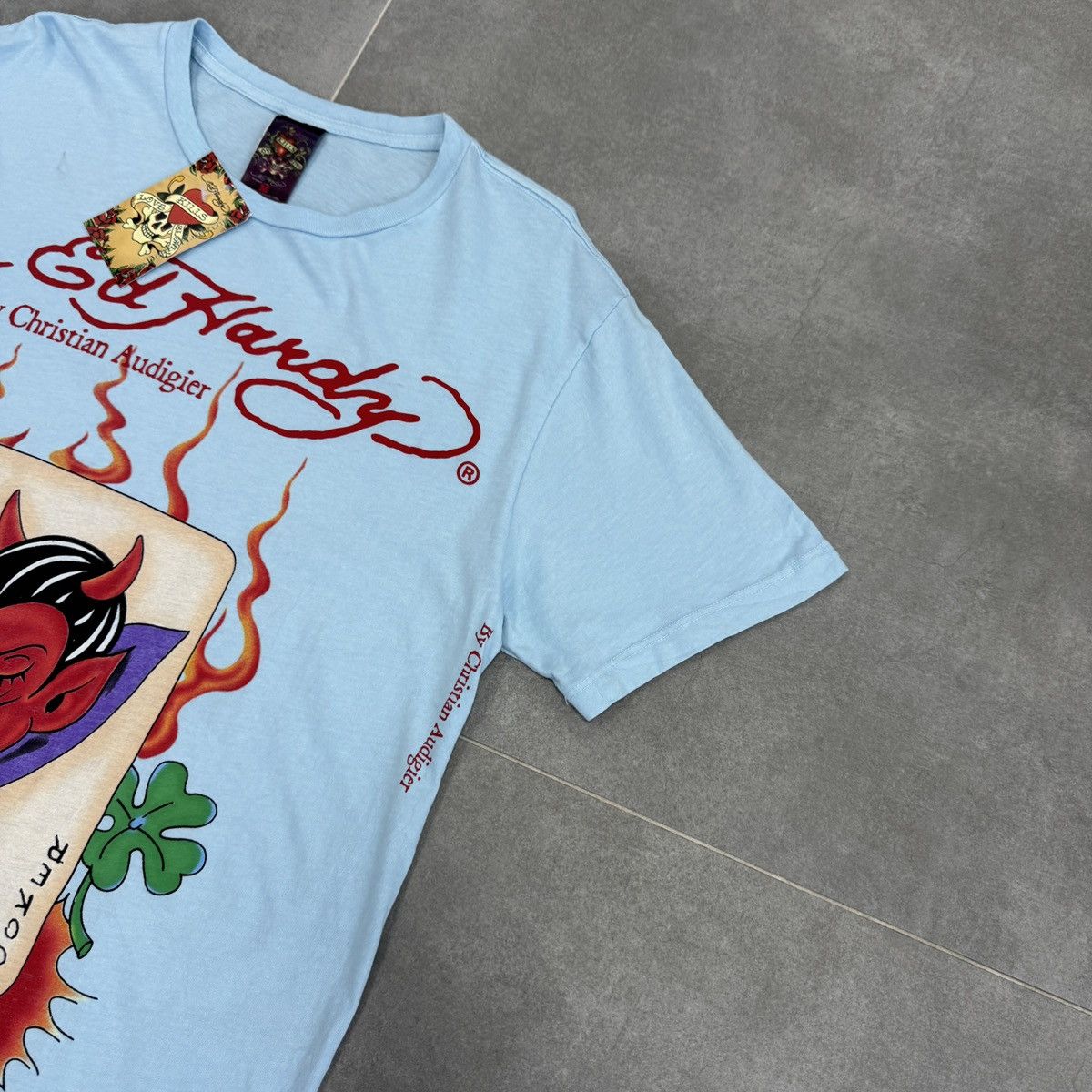 Ed Hardy Ed Hardy by Christian Audigier Tattoo Joker Y2K Men T-Shirt Size US M / EU 48-50 / 2 - 5 Thumbnail