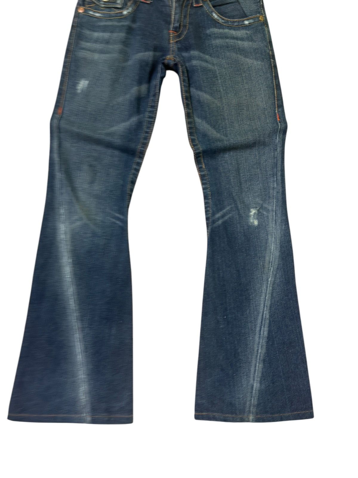 Hysteric Glamour × If Six Was Nine × Le Grande Bleu (L.G.B.) TWIST LEG FLARE FADED DISTRESSED JEANS Size US 30 / EU 46 - 6 Thumbnail