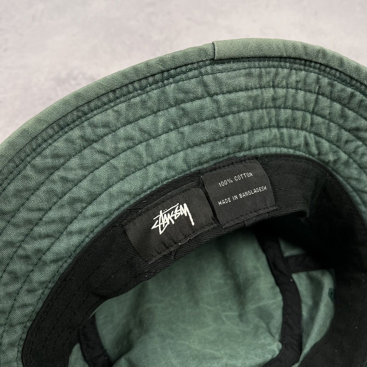 Stussy × Vintage Vintage Stussy washed logo y2k rare bucket hat panama 90’s Size ONE SIZE - 6 Thumbnail
