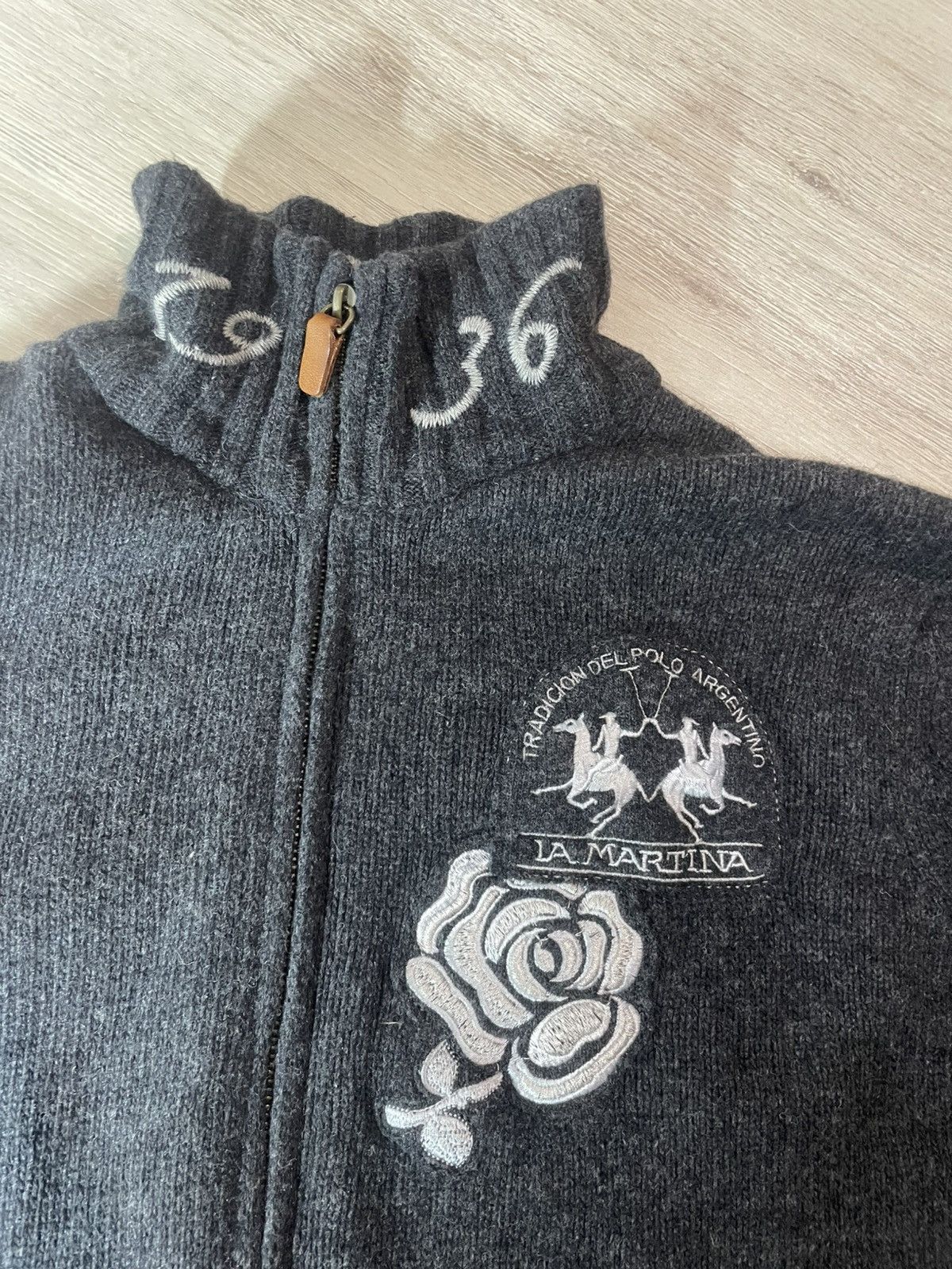 La Martina La Martina Wool Zip Sweater Jumper Polo Core Vintage Y2K XXL Size XXL / US 16-18 / IT 52-54 - 2 Thumbnail