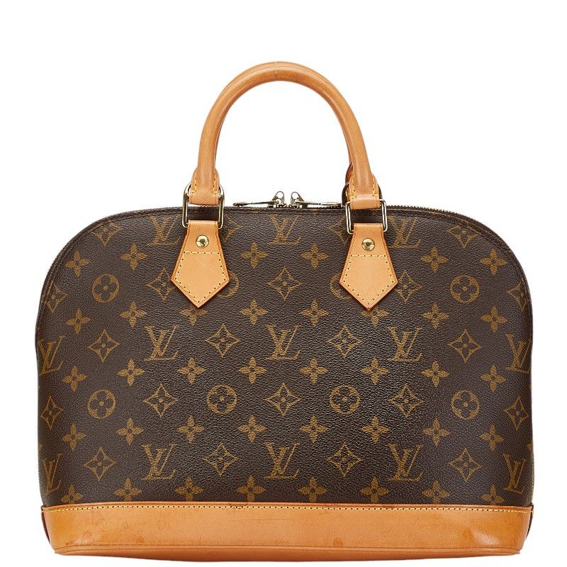 Louis Vuitton Louis Vuitton Louis Vuitton Monogram Alma PM Handbag M51130 Brown PVC Leather Canvas Handbag M51130 in Very Good Condition Size ONE SIZE - 1 Thumbnail