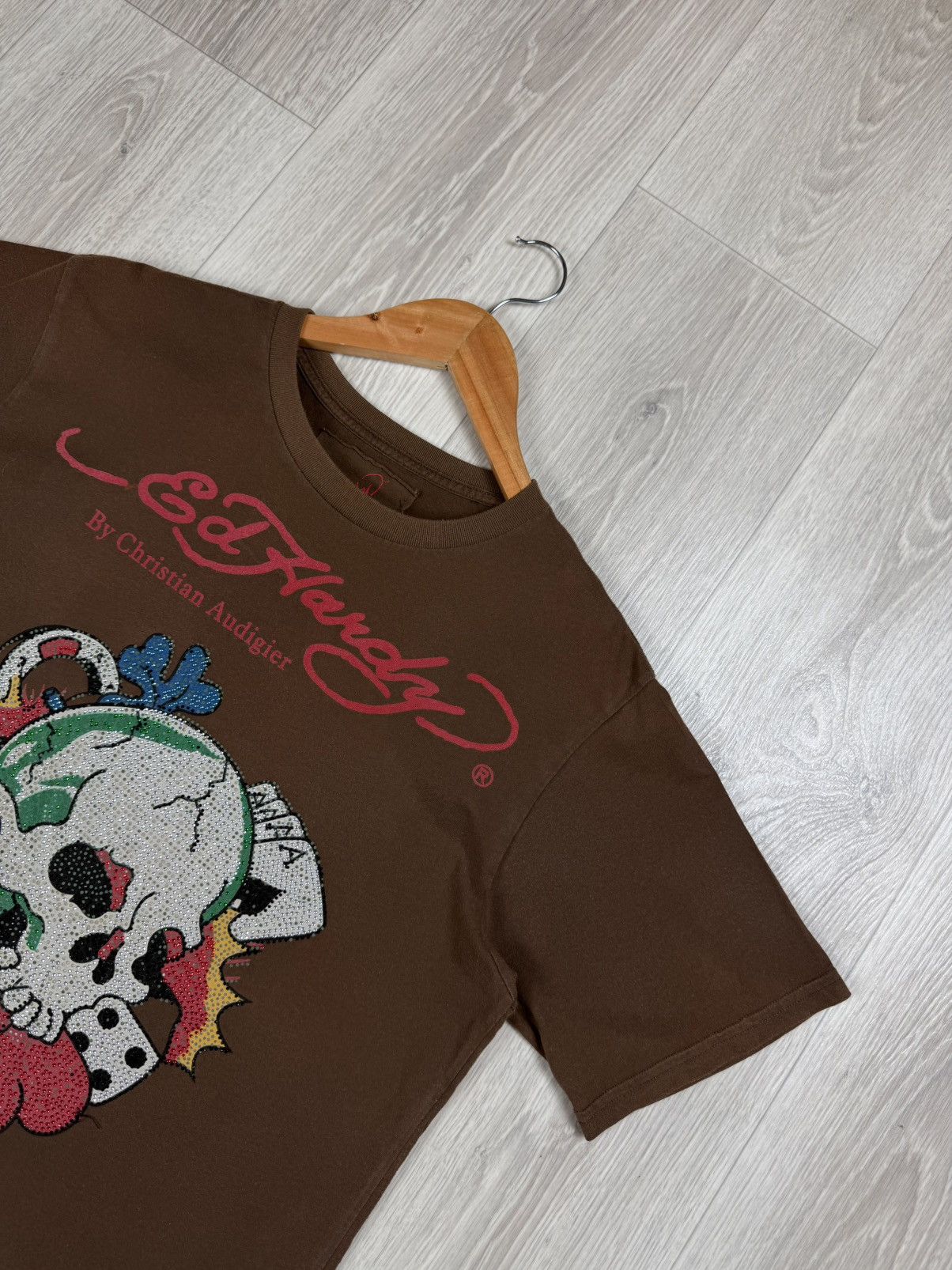 Ed Hardy Men’s Vintage Ed Hardy by Christian Audigier T-Shirt Y2K Size US L / EU 52-54 / 3 - 2 Thumbnail
