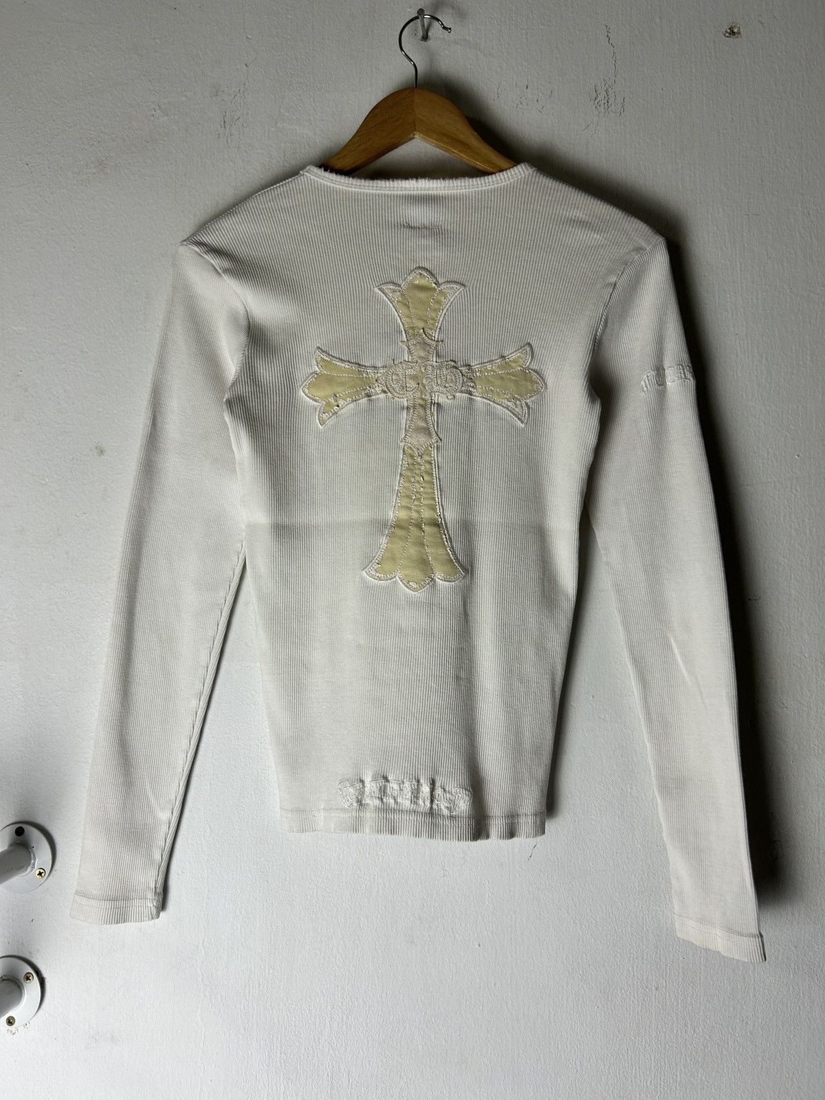 Japanese Brand Vintage Chrome Heart Inspired Thermal Longsleeve Size XXS / US 00 / IT 34 - 1 Thumbnail