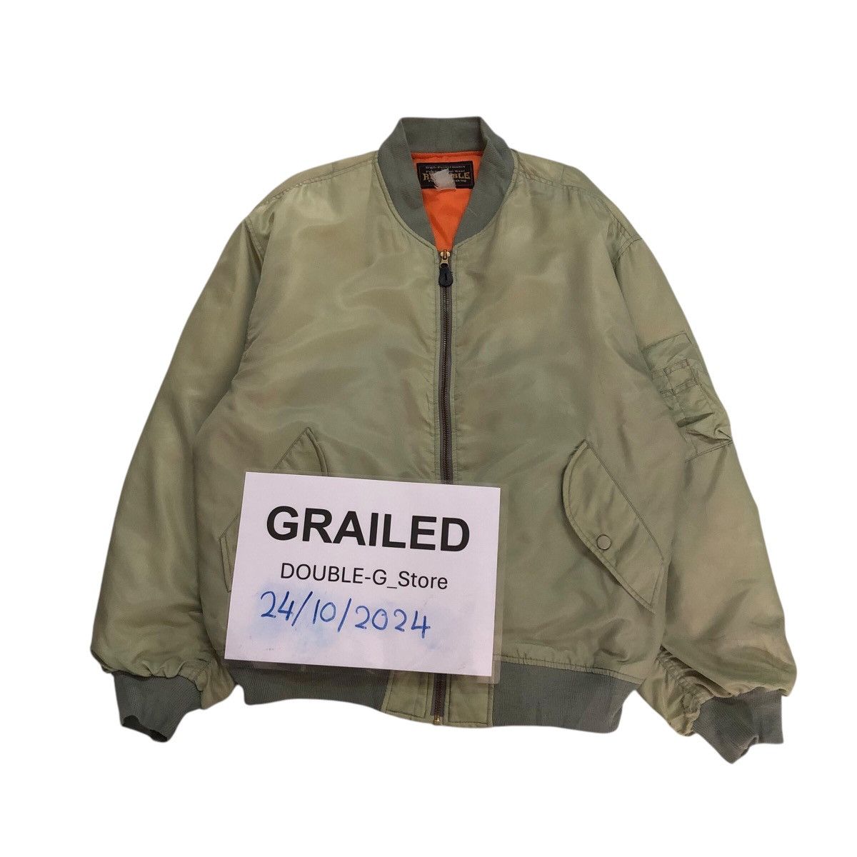 Japanese Brand 📌Vintage Fly Bomber Jacket Reliable Military Collection Size US M / EU 48-50 / 2 - 1 Thumbnail