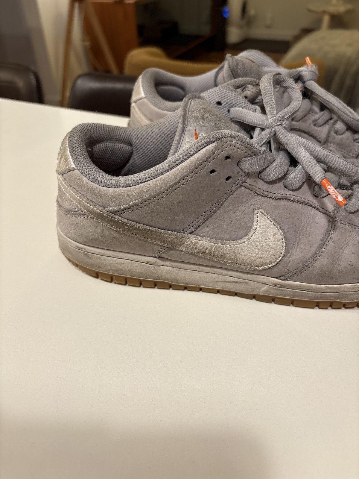 Nike SB Nike SB Wolf Grey Dunks No Box Size US 11 / EU 44 - 5 Thumbnail