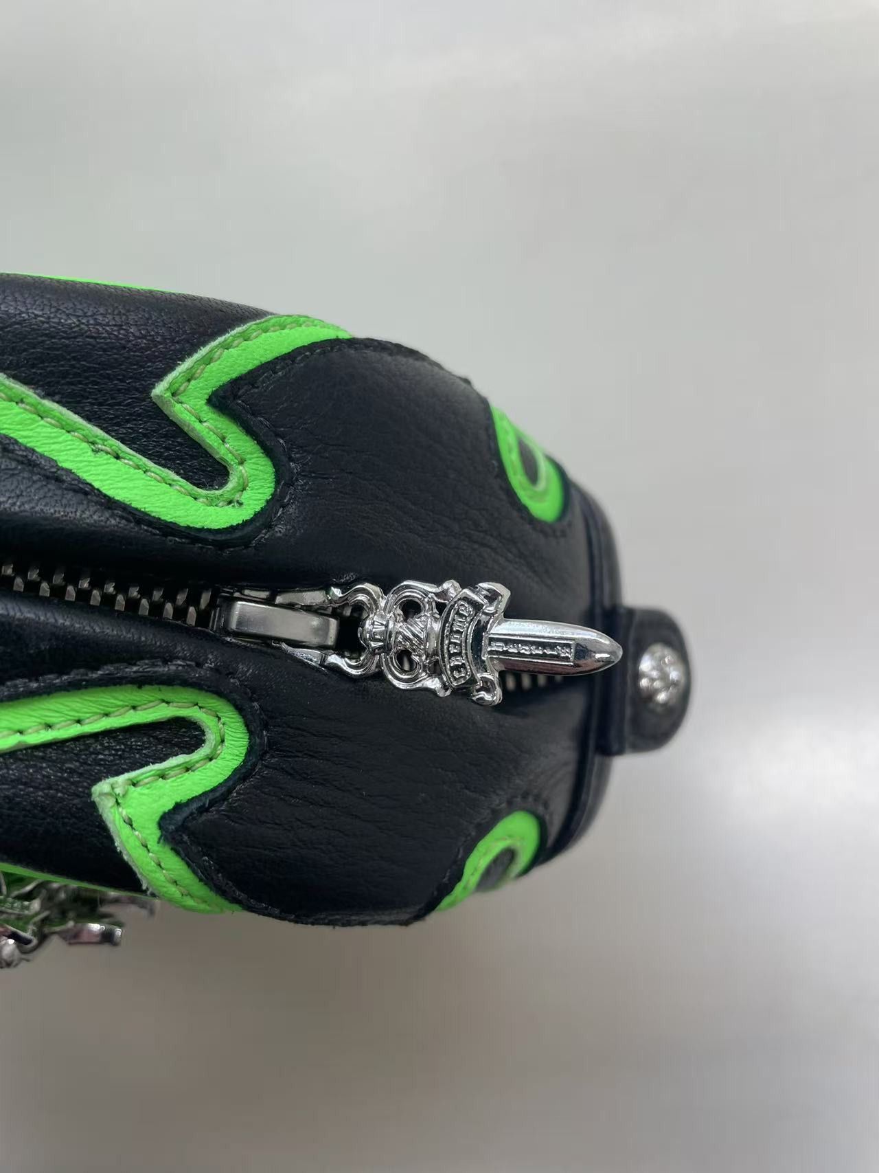 Chrome Hearts Chrome Hearts Leather Cross Patch Black&Green Mini Gym Bag Size ONE SIZE - 5 Thumbnail