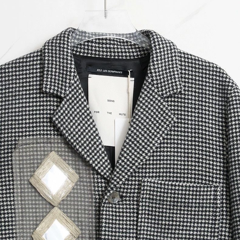 Song For The Mute Song For The Mute Glen Plaid Tweed Coat Size US S / EU 44-46 / 1 - 2 Thumbnail
