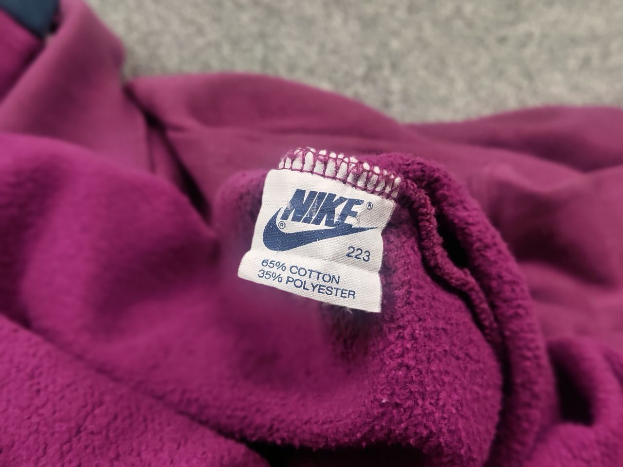 Nike Vintage 80's Nike Oregon Purple Polo Pullover Sweatshirt Size US XL / EU 56 / 4 - 11 Thumbnail